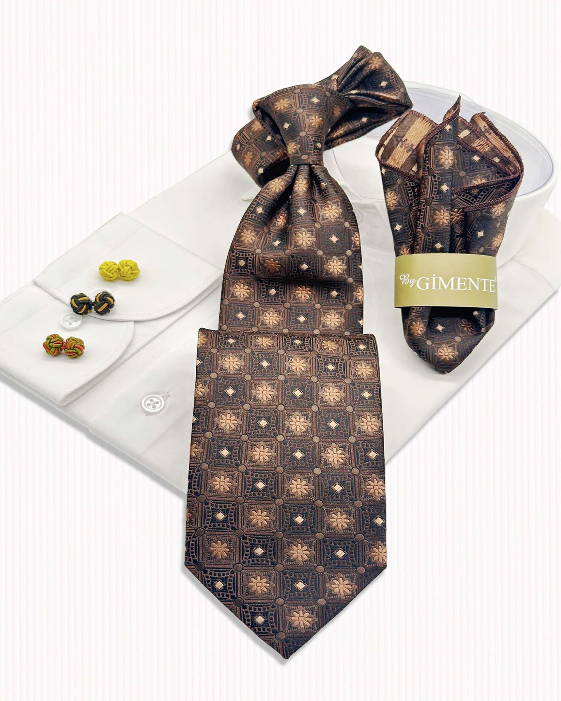 Geo Floral Grid Tie