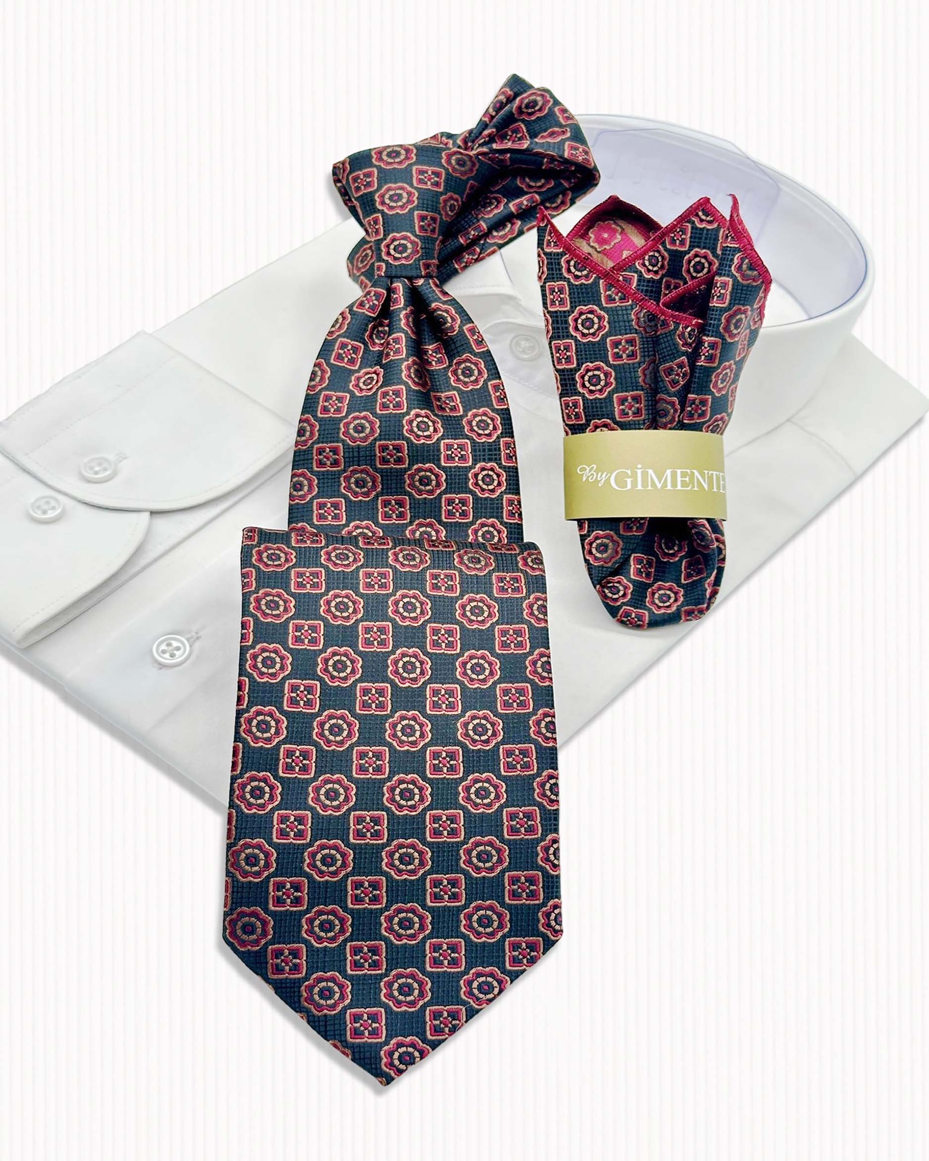 Geo Floral Tie