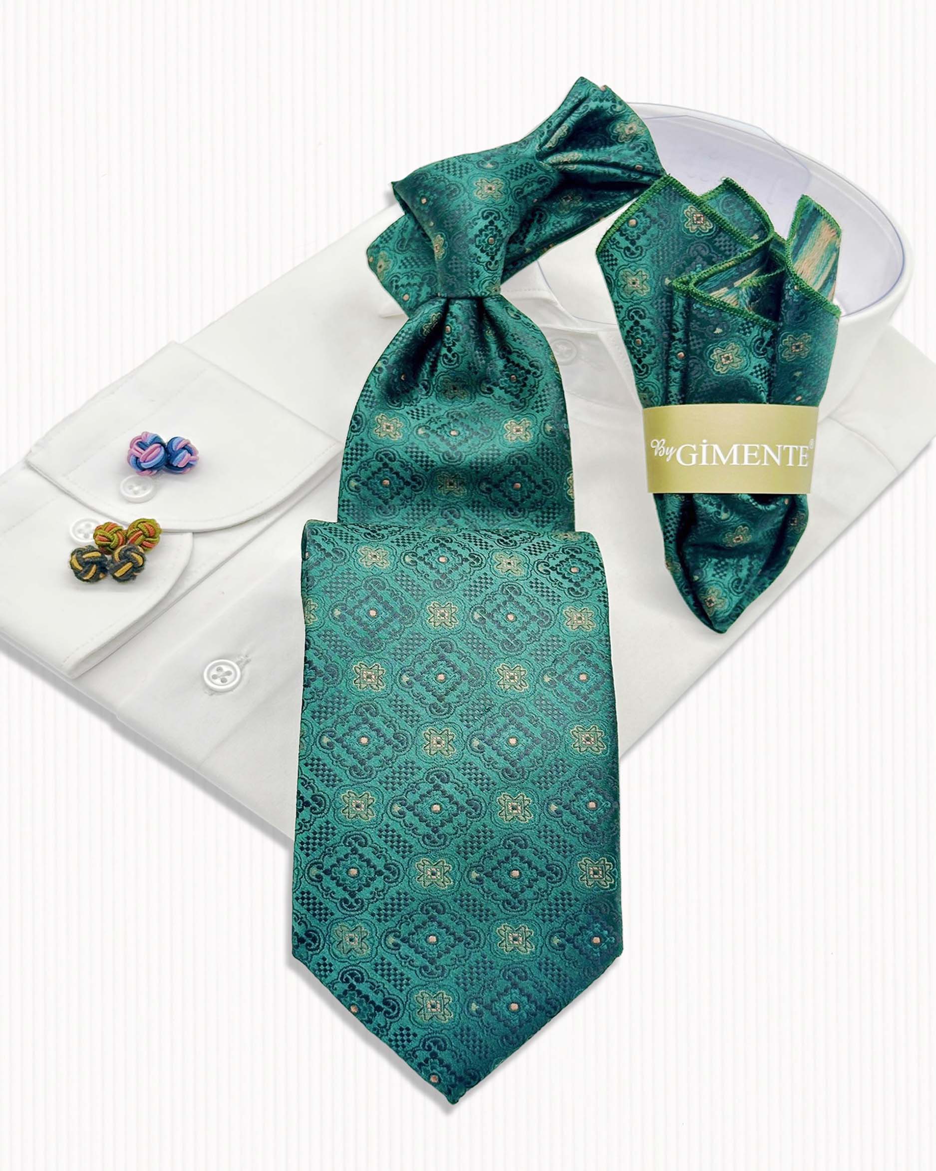 Geo Floral Tie