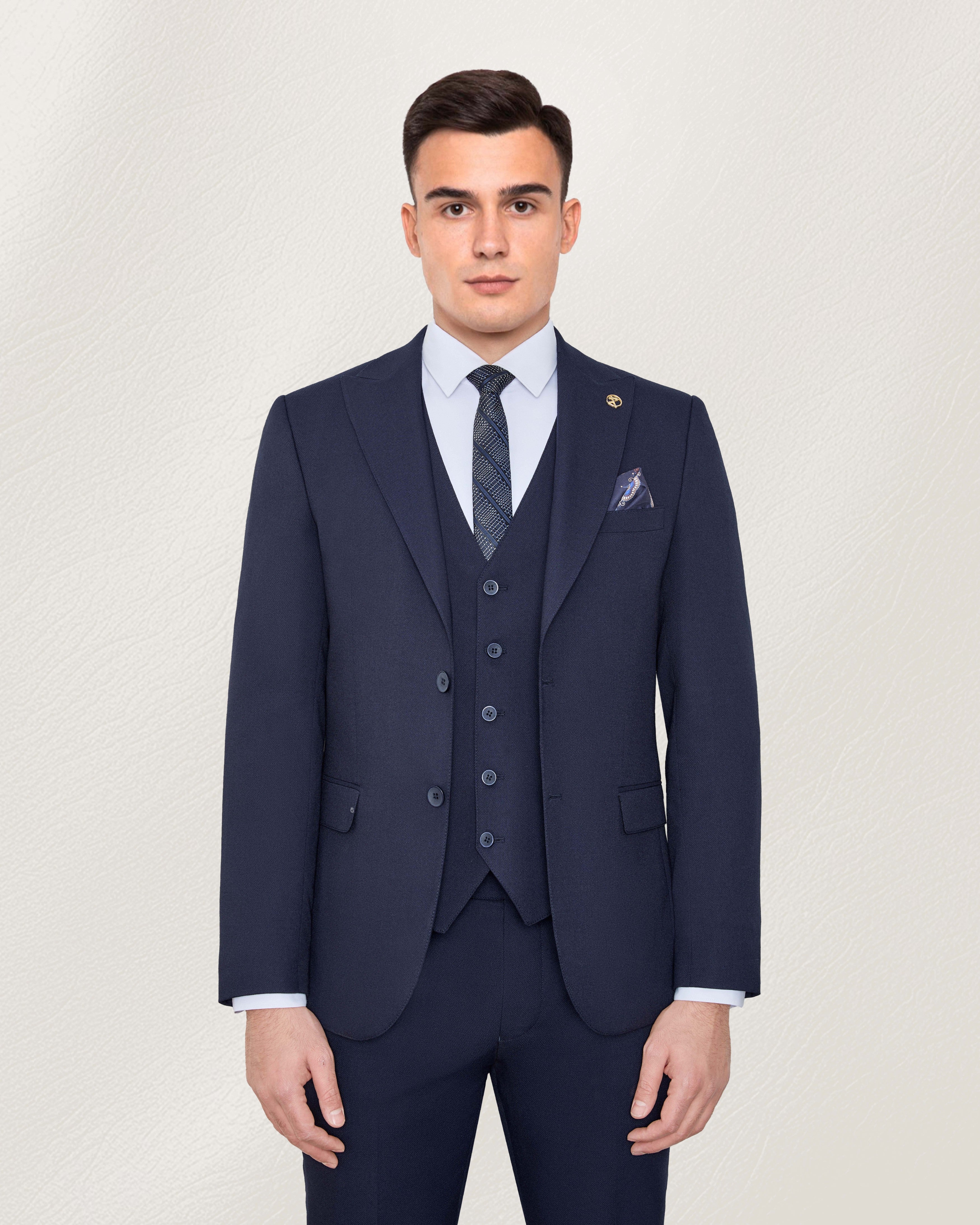 Royal Midnight Navy Twill Suit