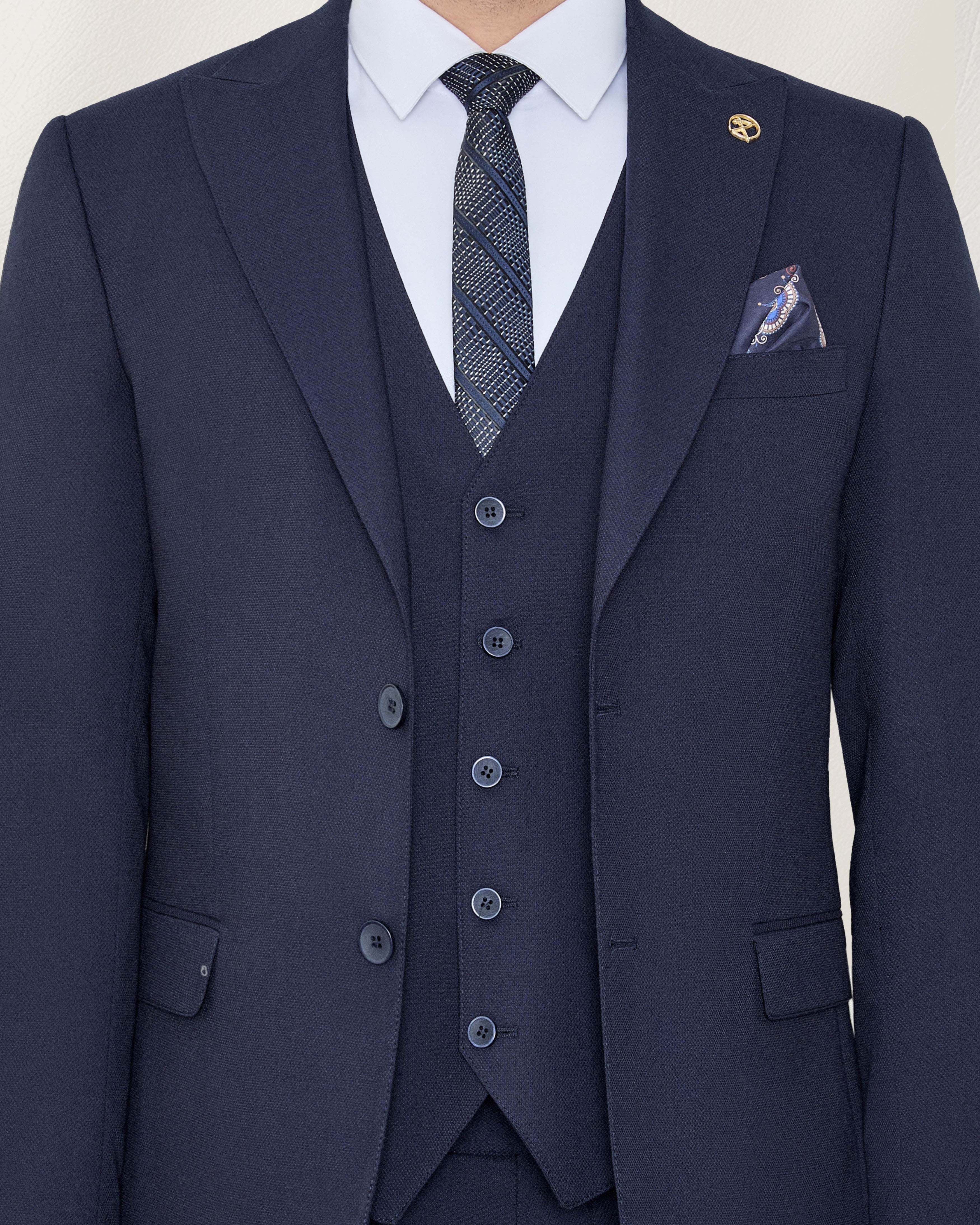 Royal Midnight Navy Twill Suit
