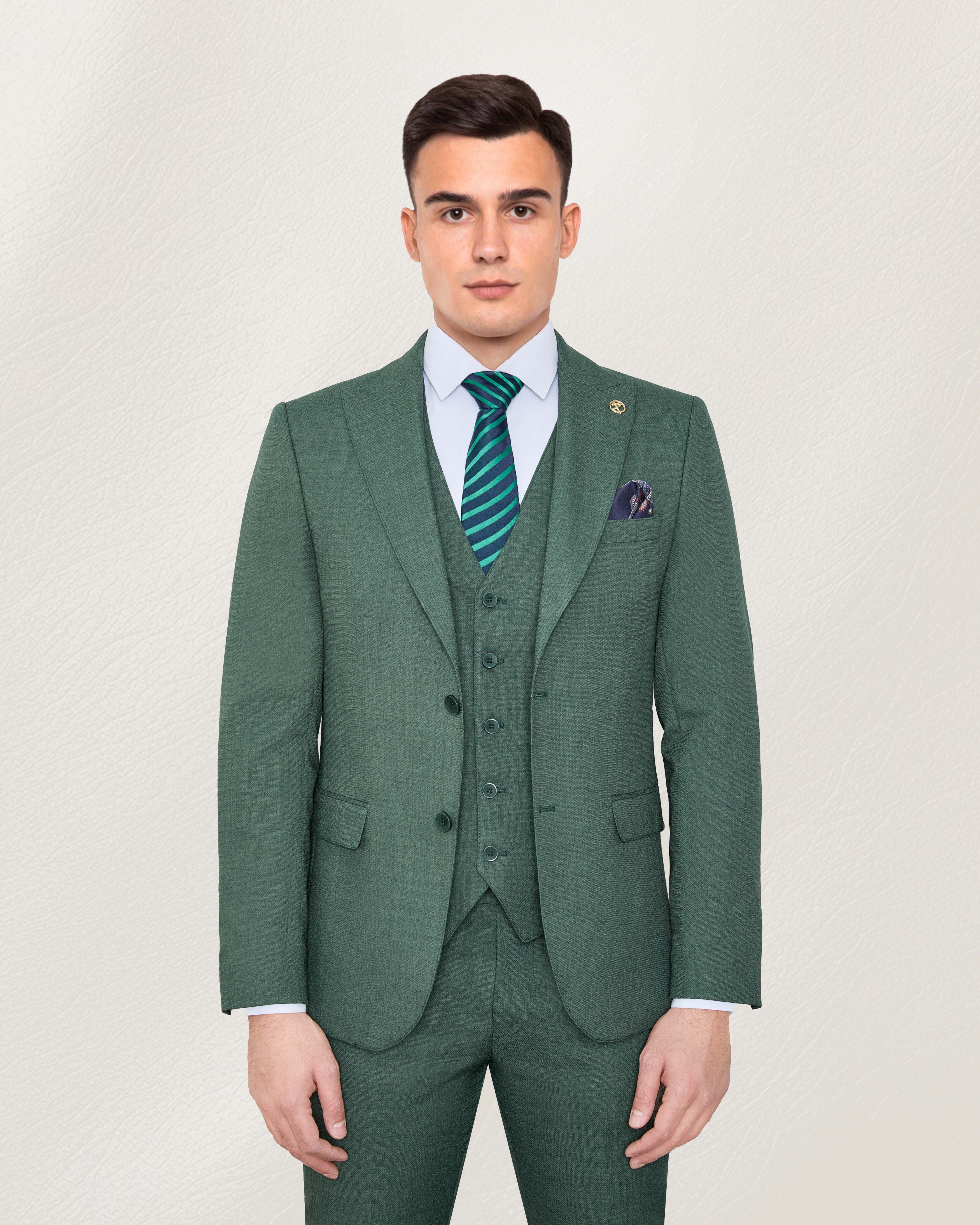 Emerald Greenstone Twill Suit