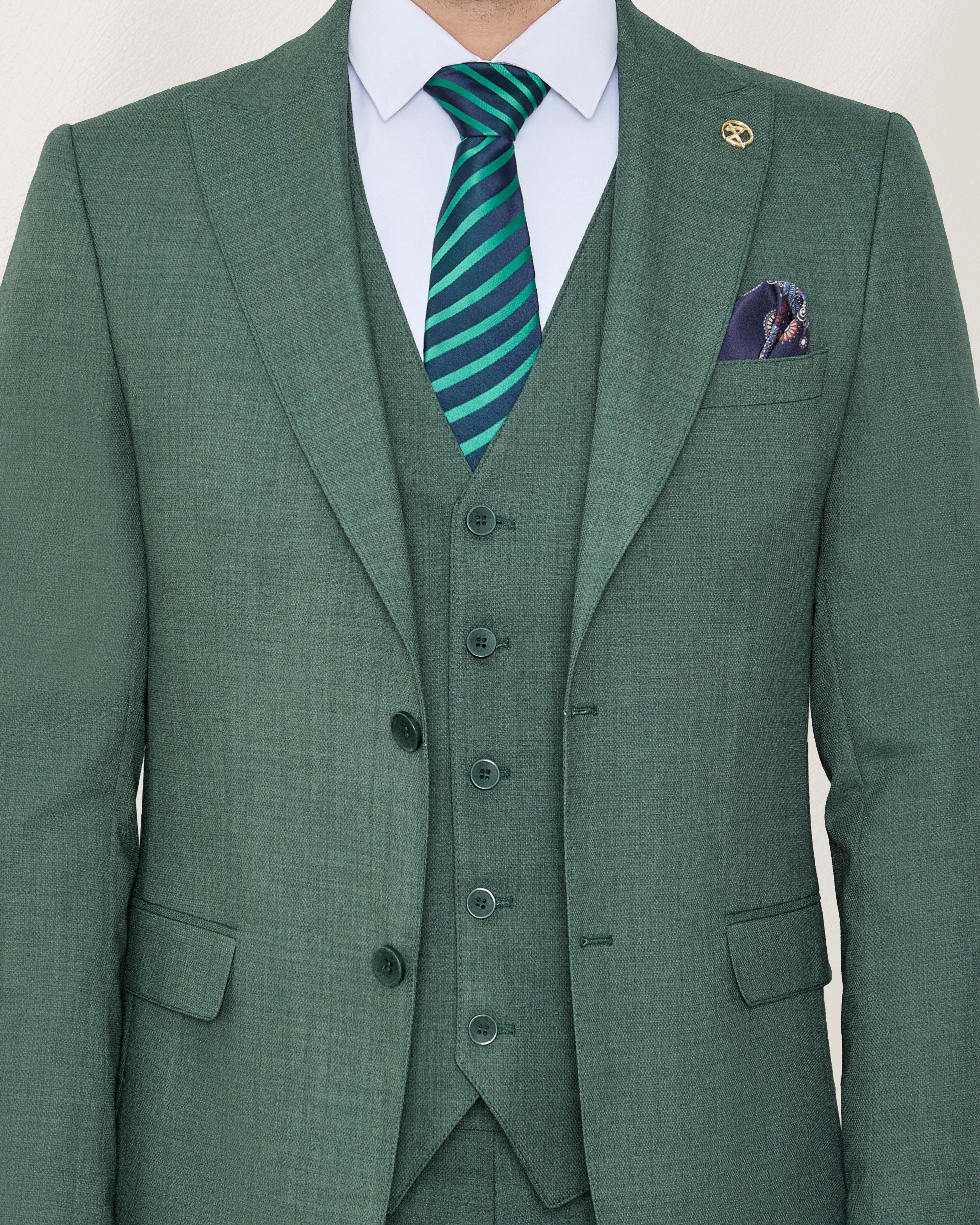 Emerald Greenstone Twill Suit