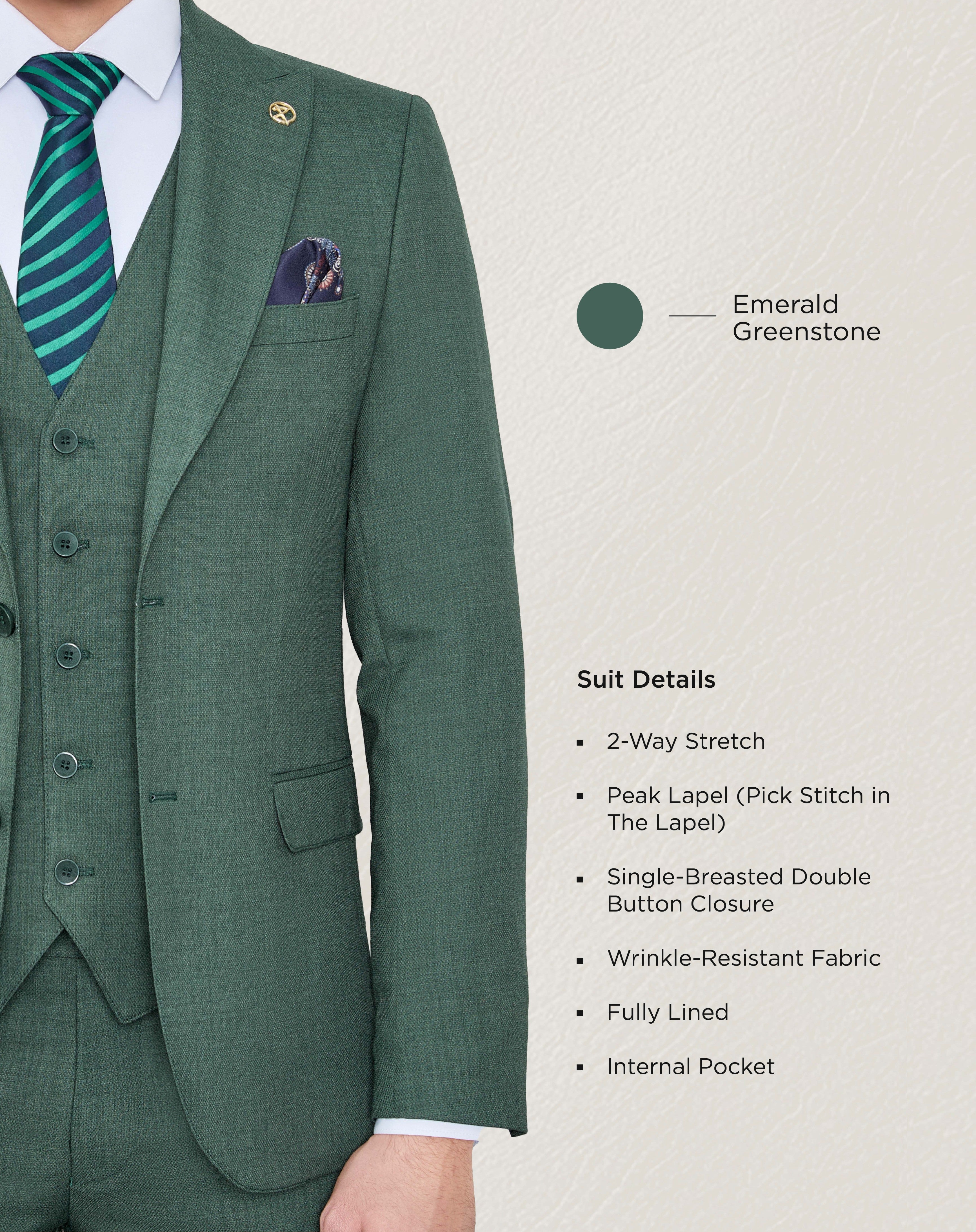 Emerald Greenstone Twill Suit