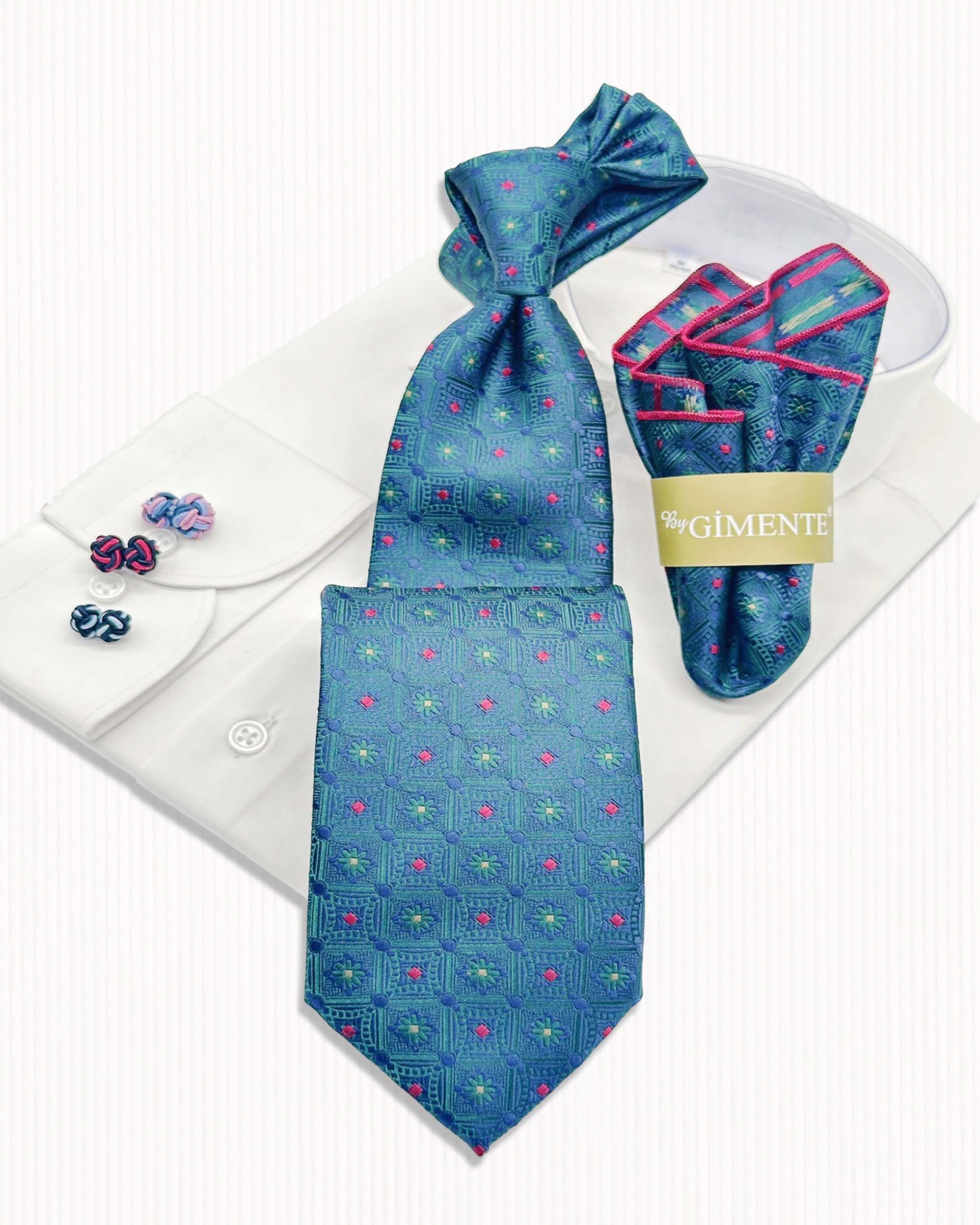 Geo Floral Tie