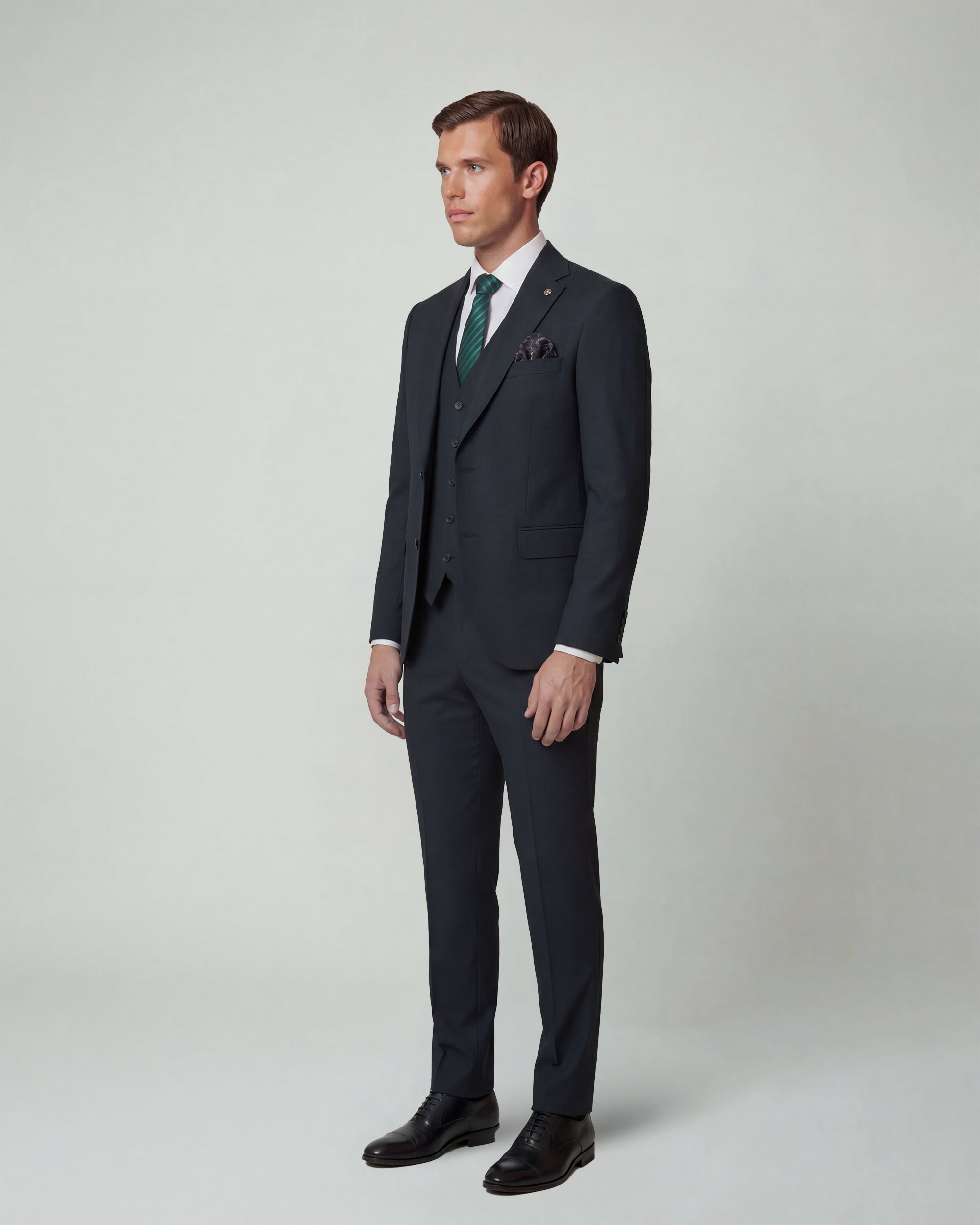 Forest Green Solid Suit