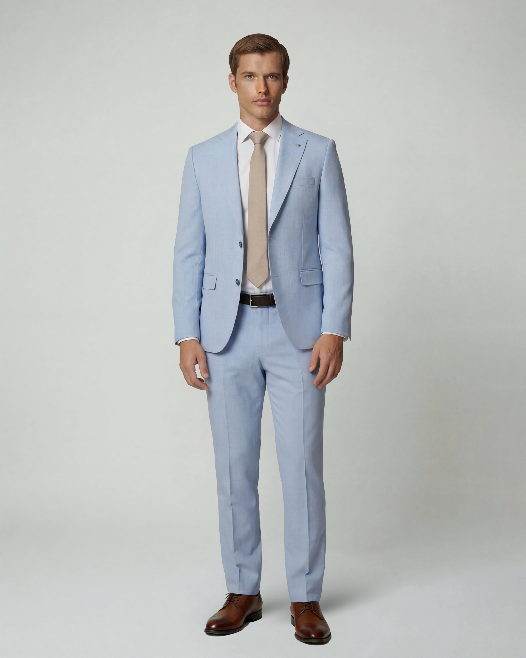 Sky Blue Solid Suit