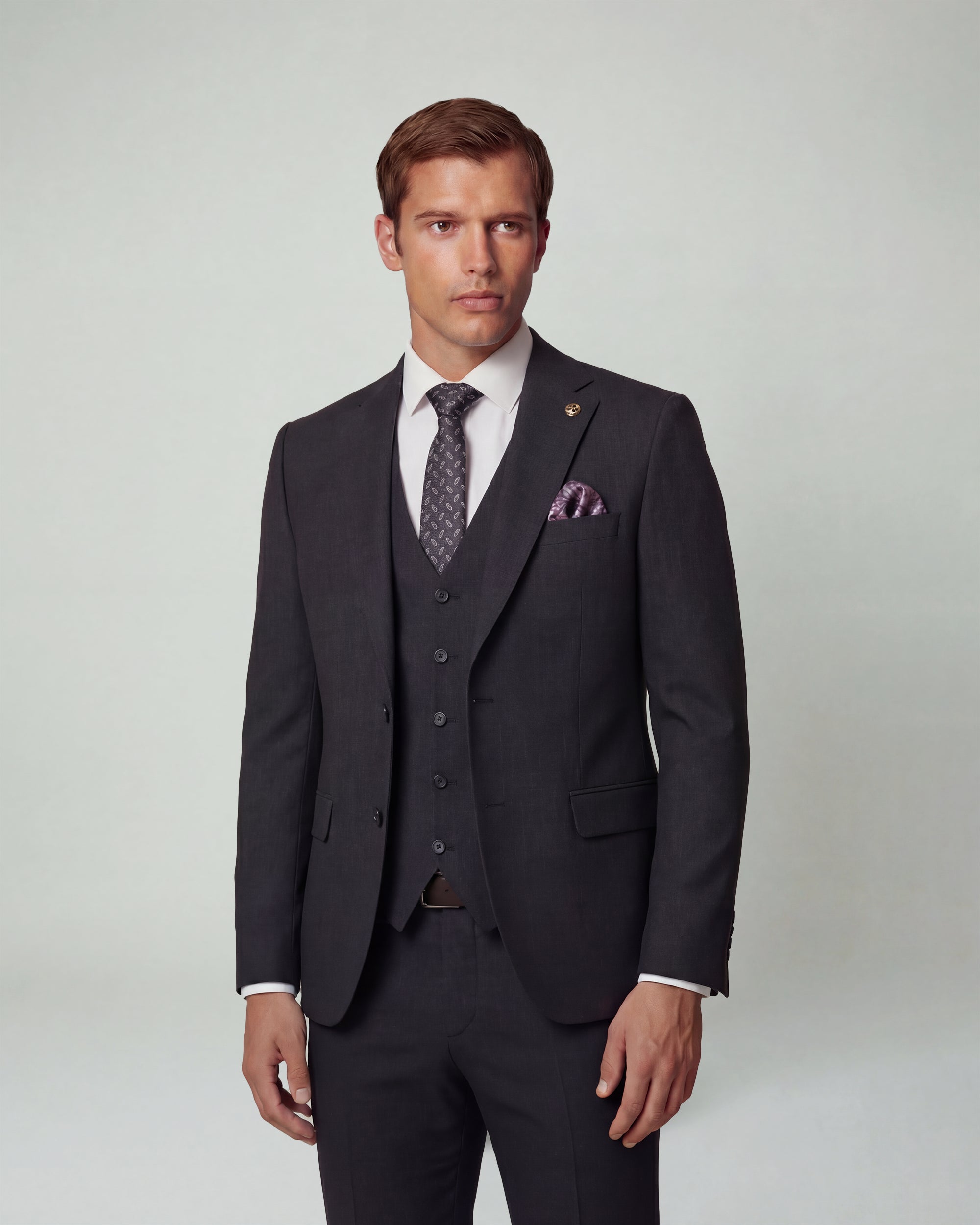 Charcoal Black Solid Suit