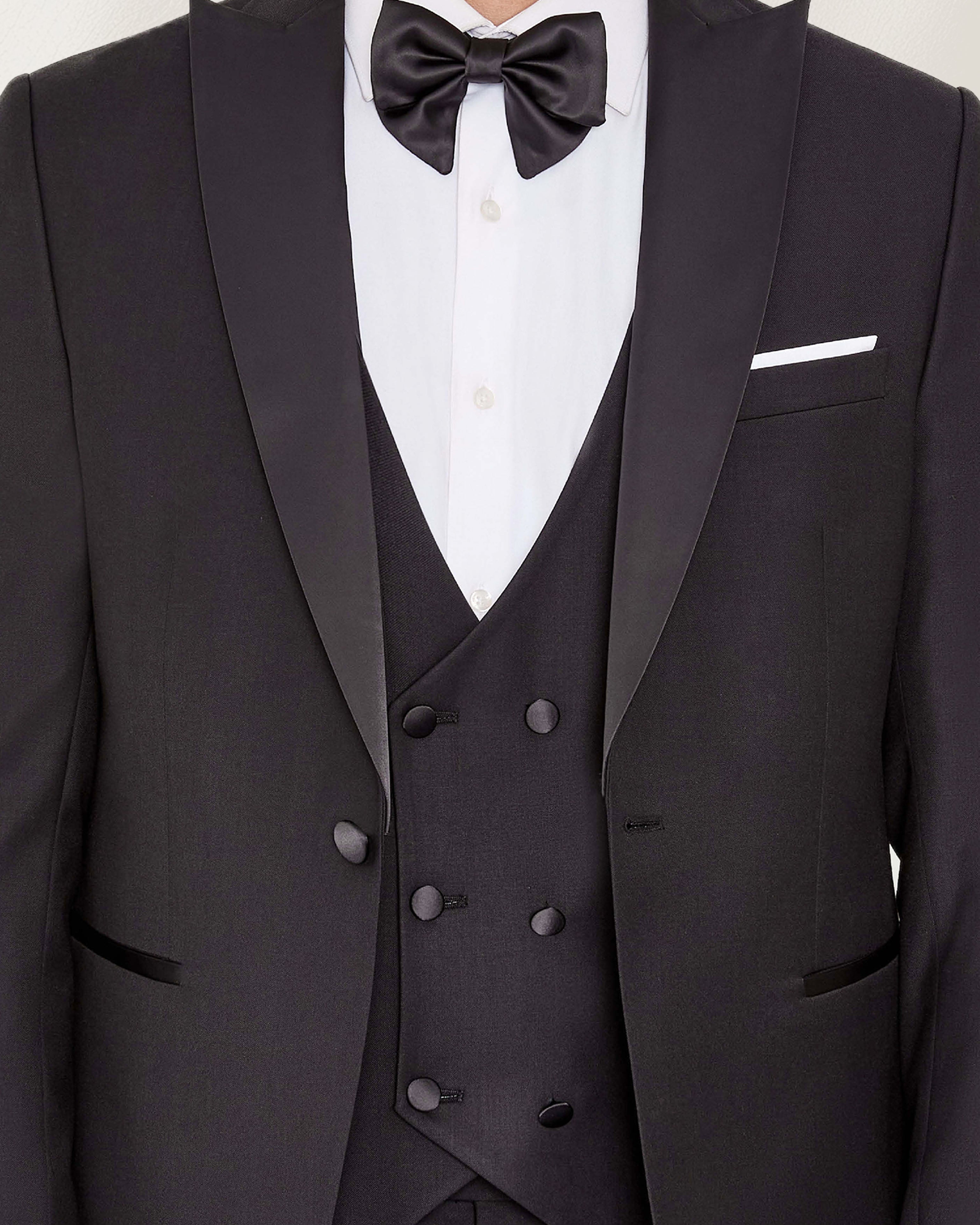 Black Solid Tuxedo
