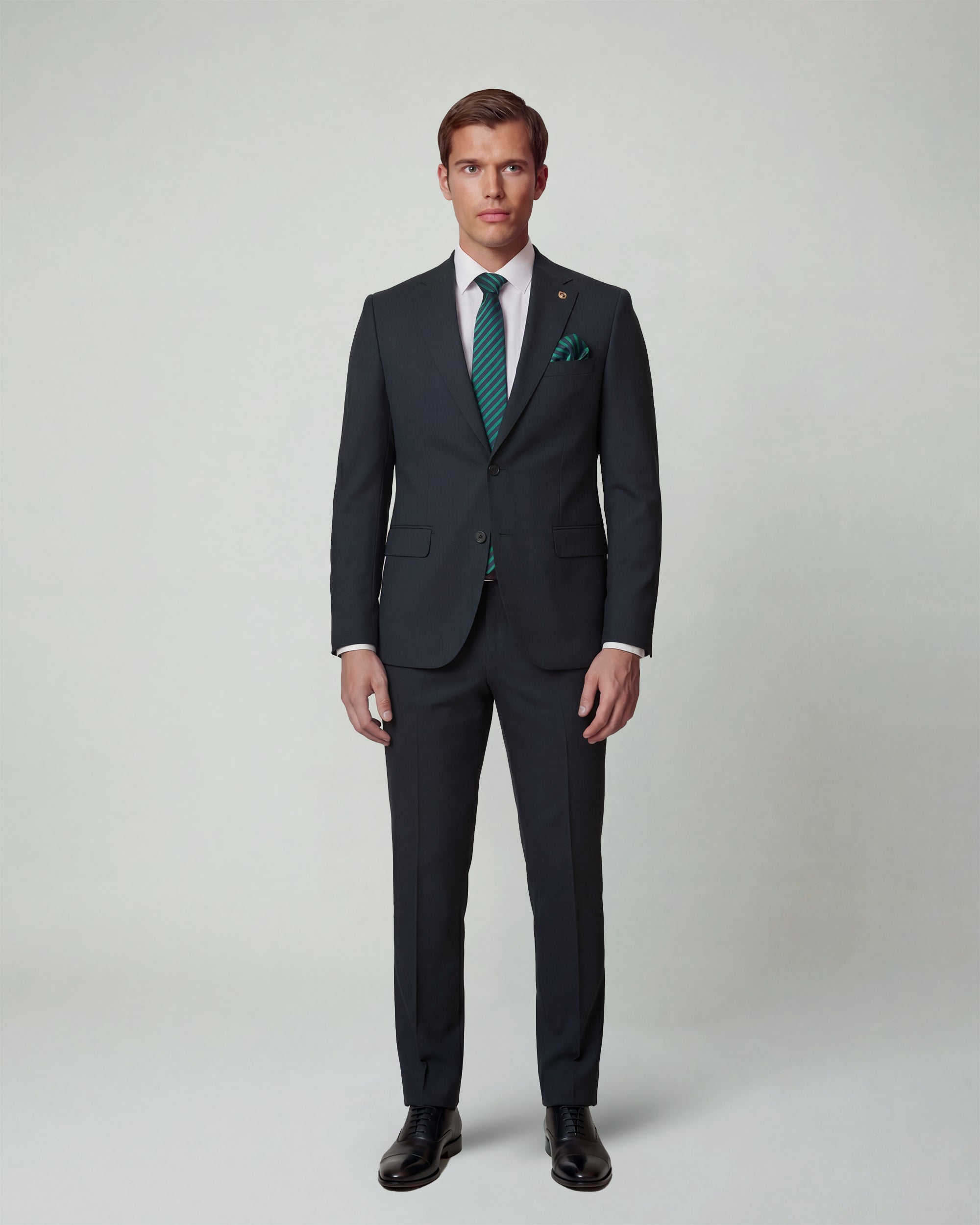 Forest Green Solid Suit