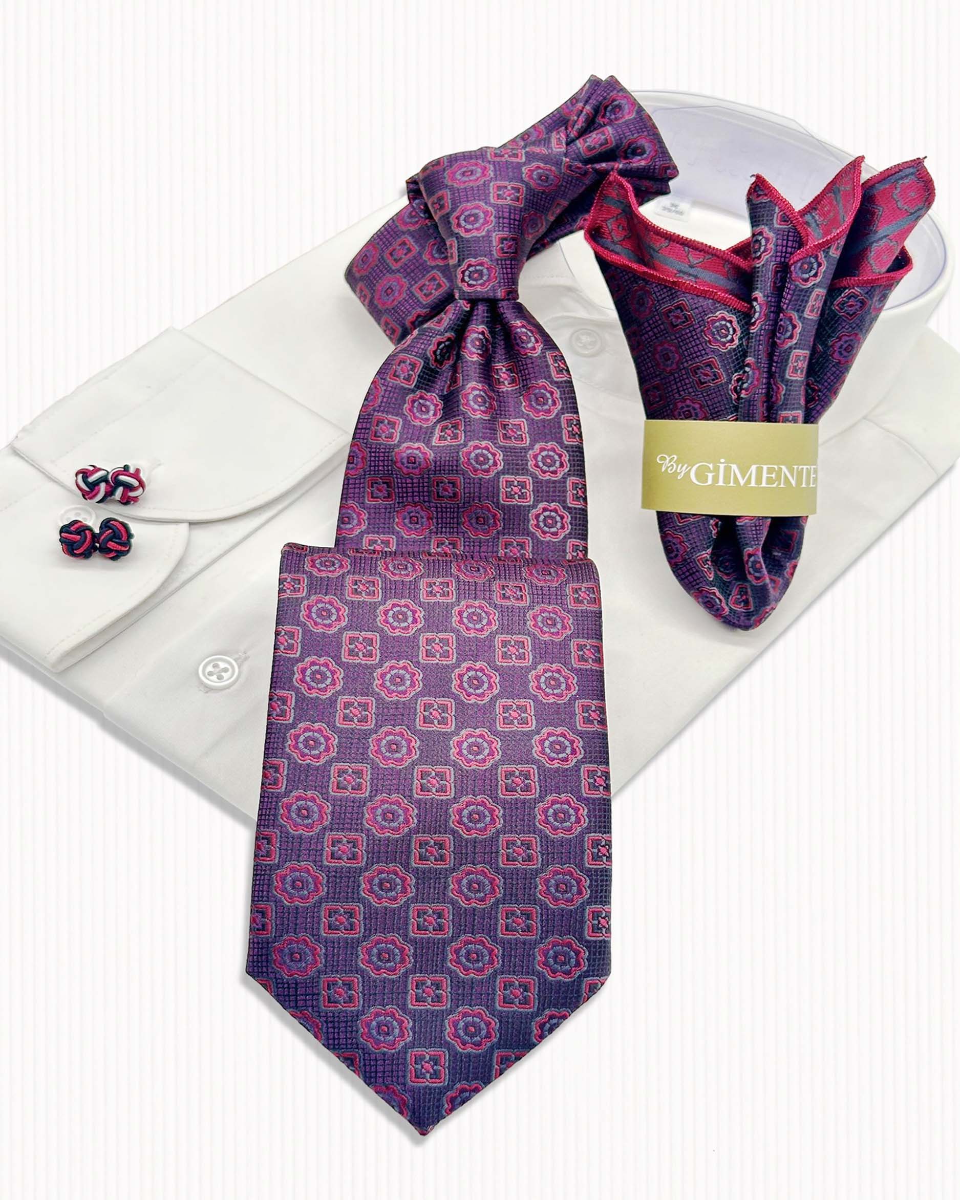 Geo Floral Grid Tie