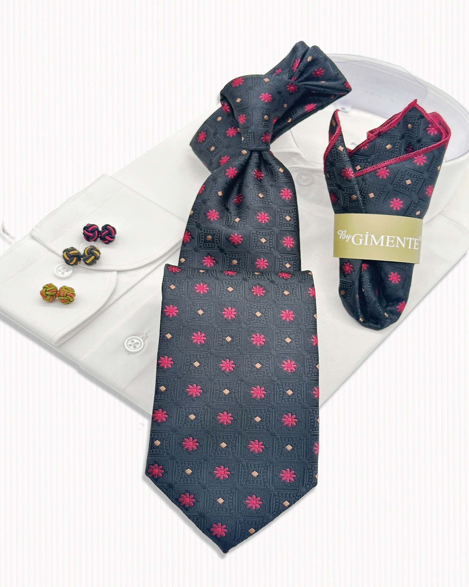 Geo Floral Tie