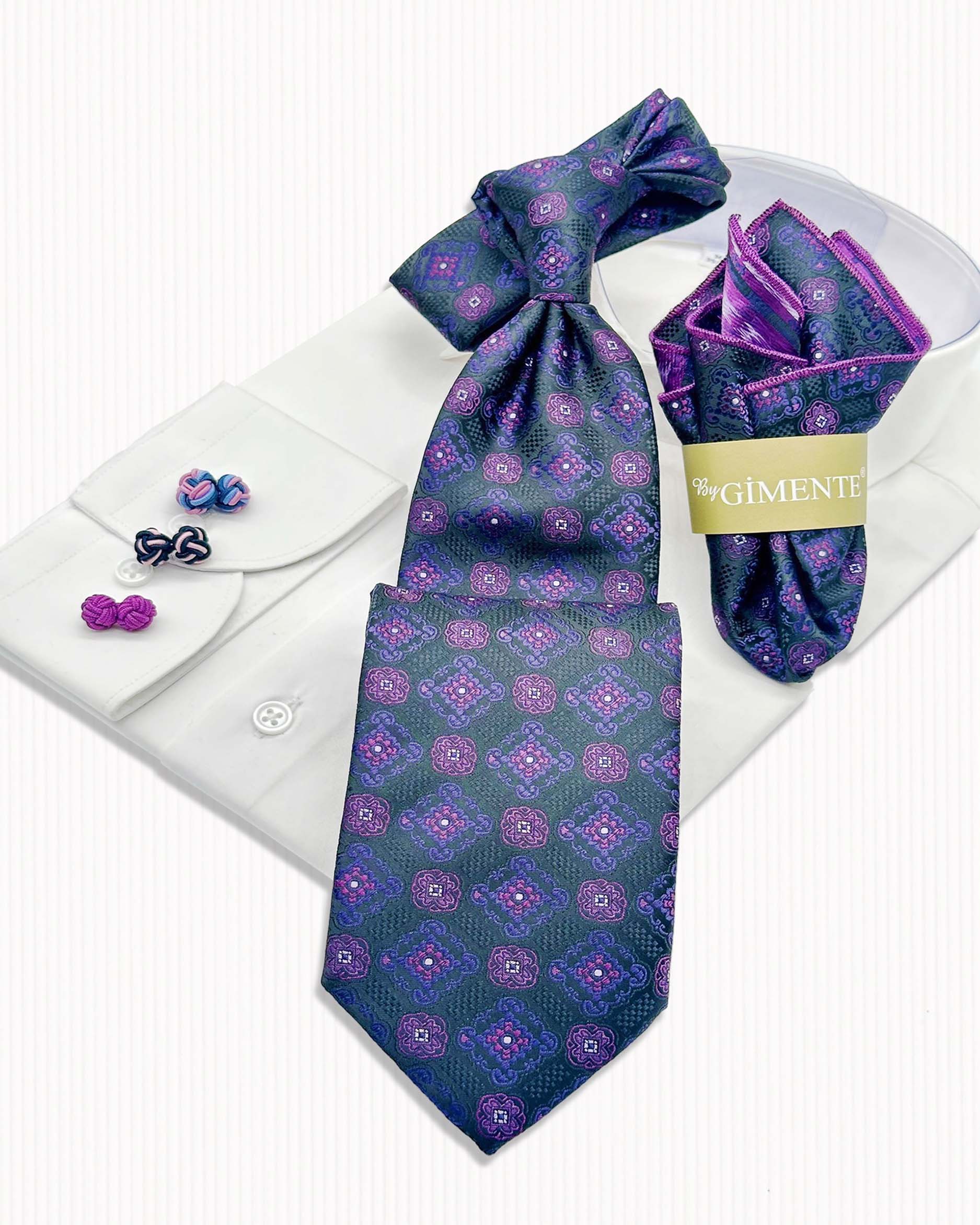 Geo Floral Tie