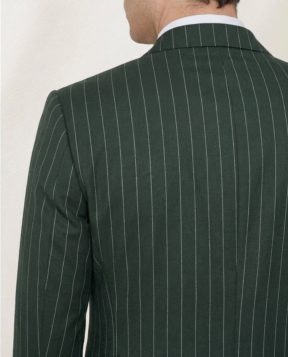 Green Double Breasted Suit