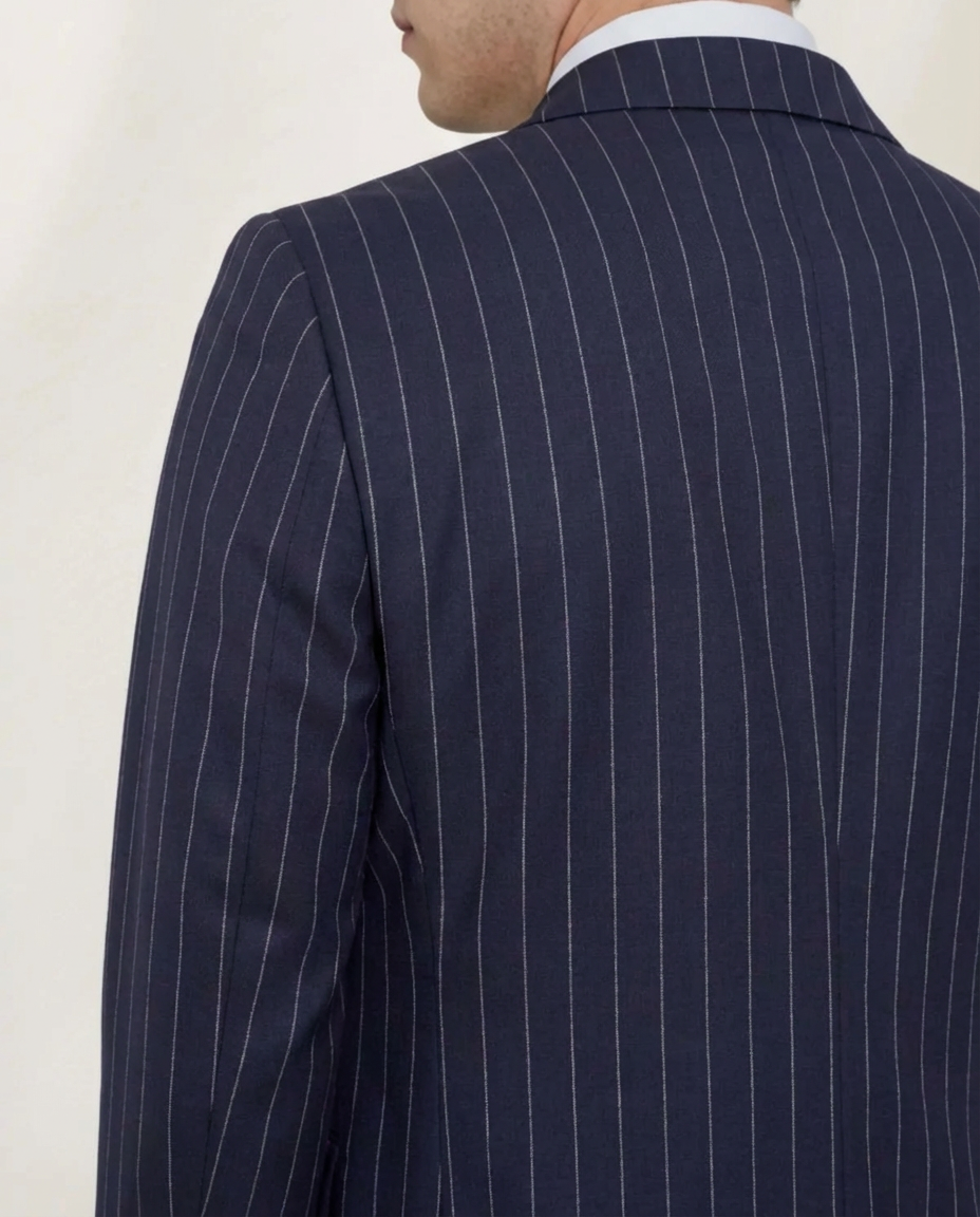 Navy Blue Double Breasted Suit