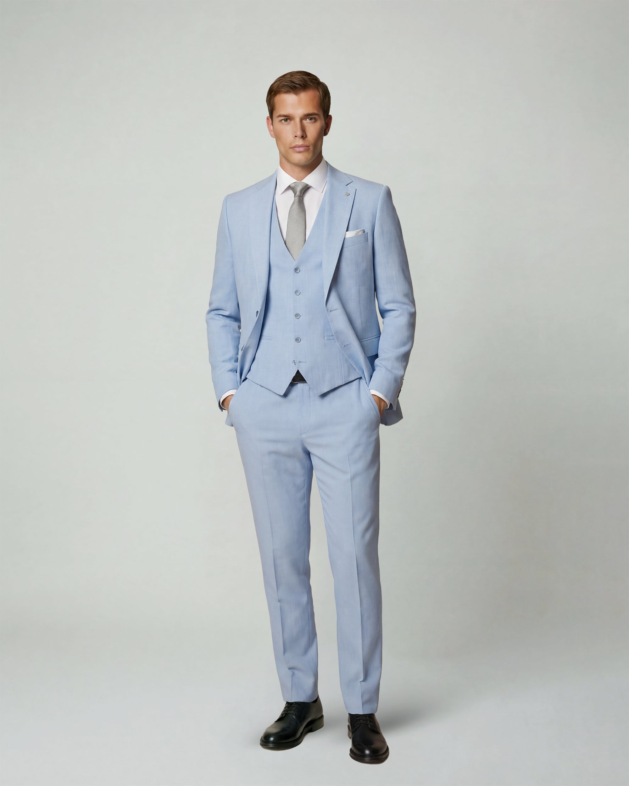 Sky Blue Solid Suit