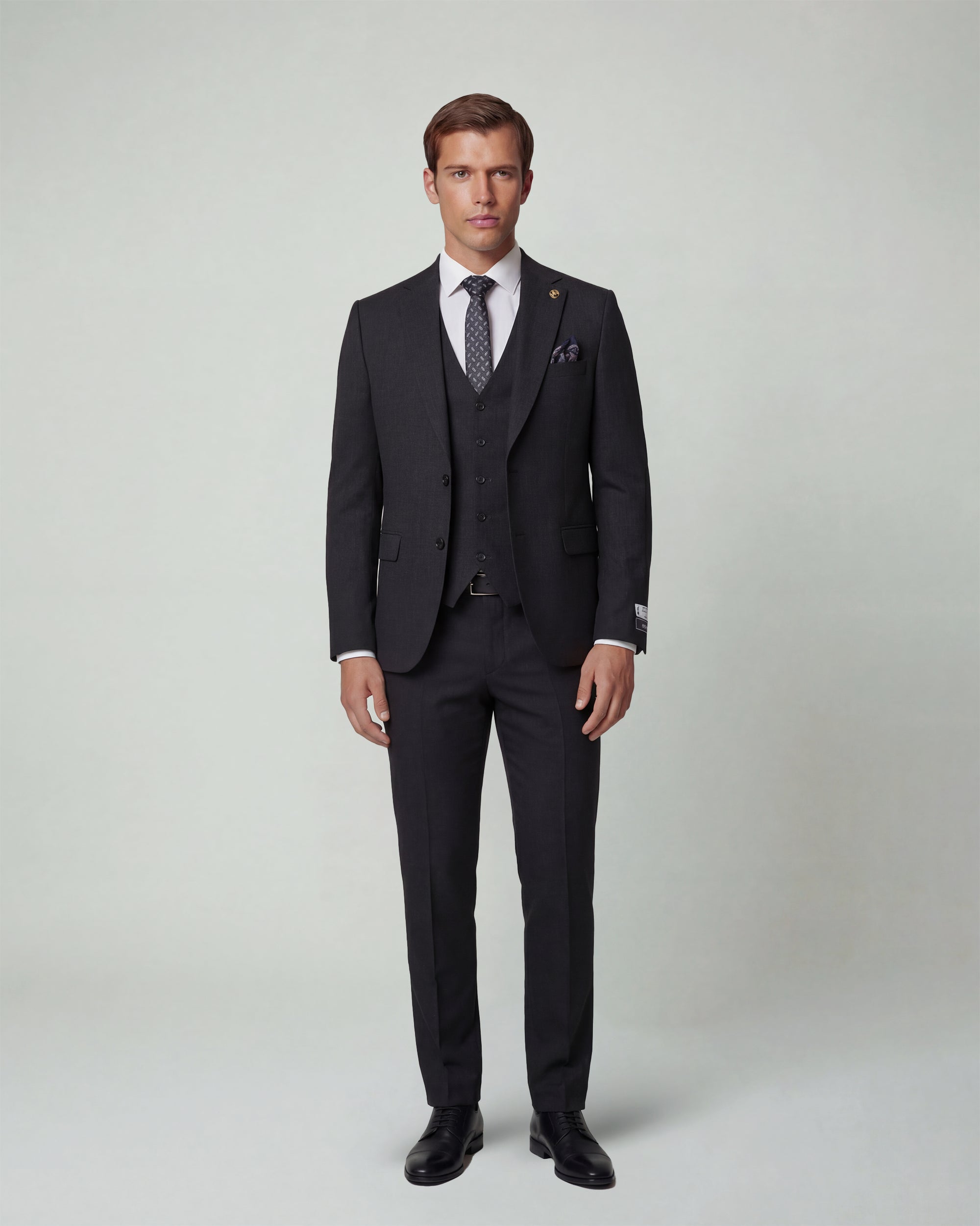 Charcoal Black Solid Suit