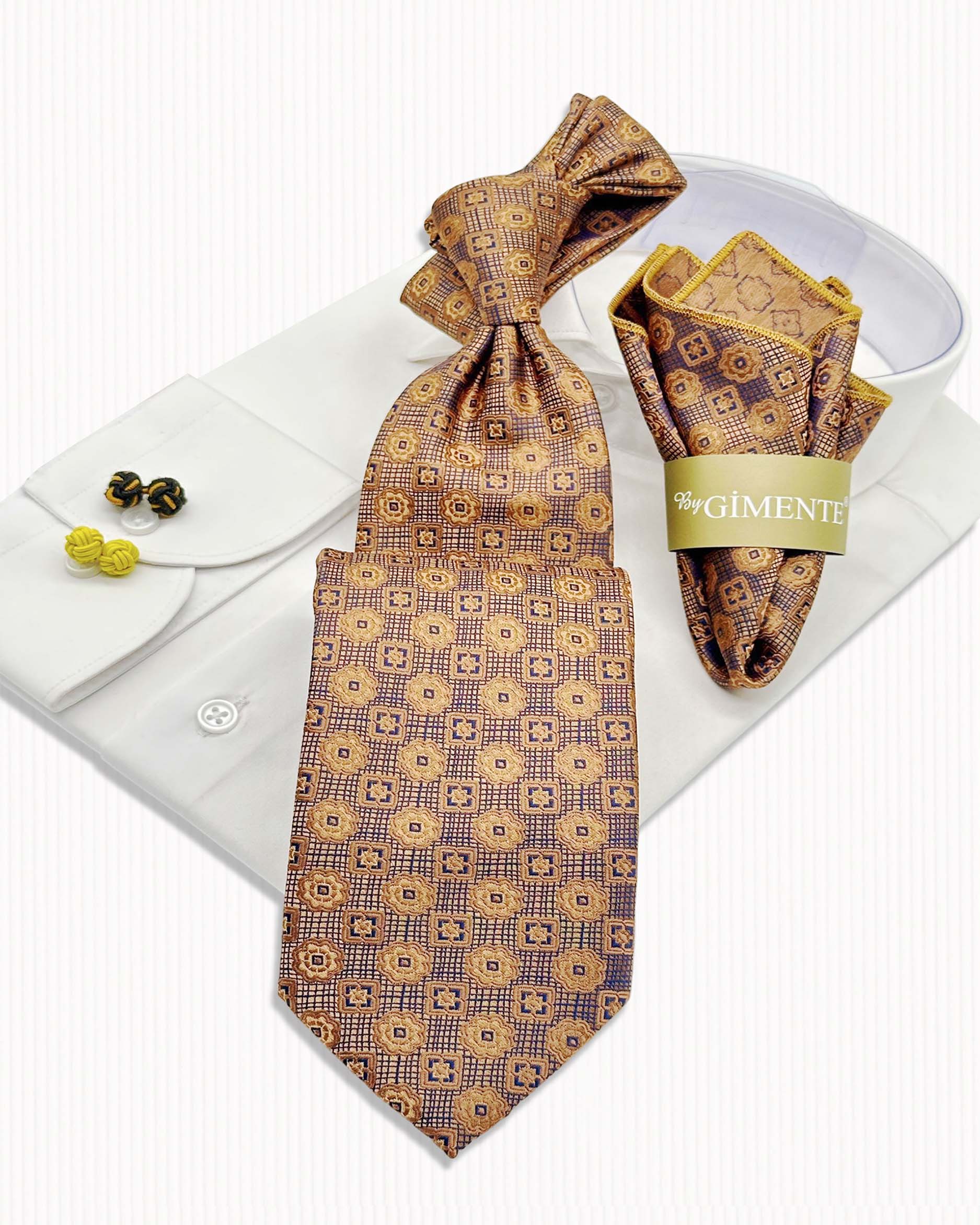 Geo Floral Tie