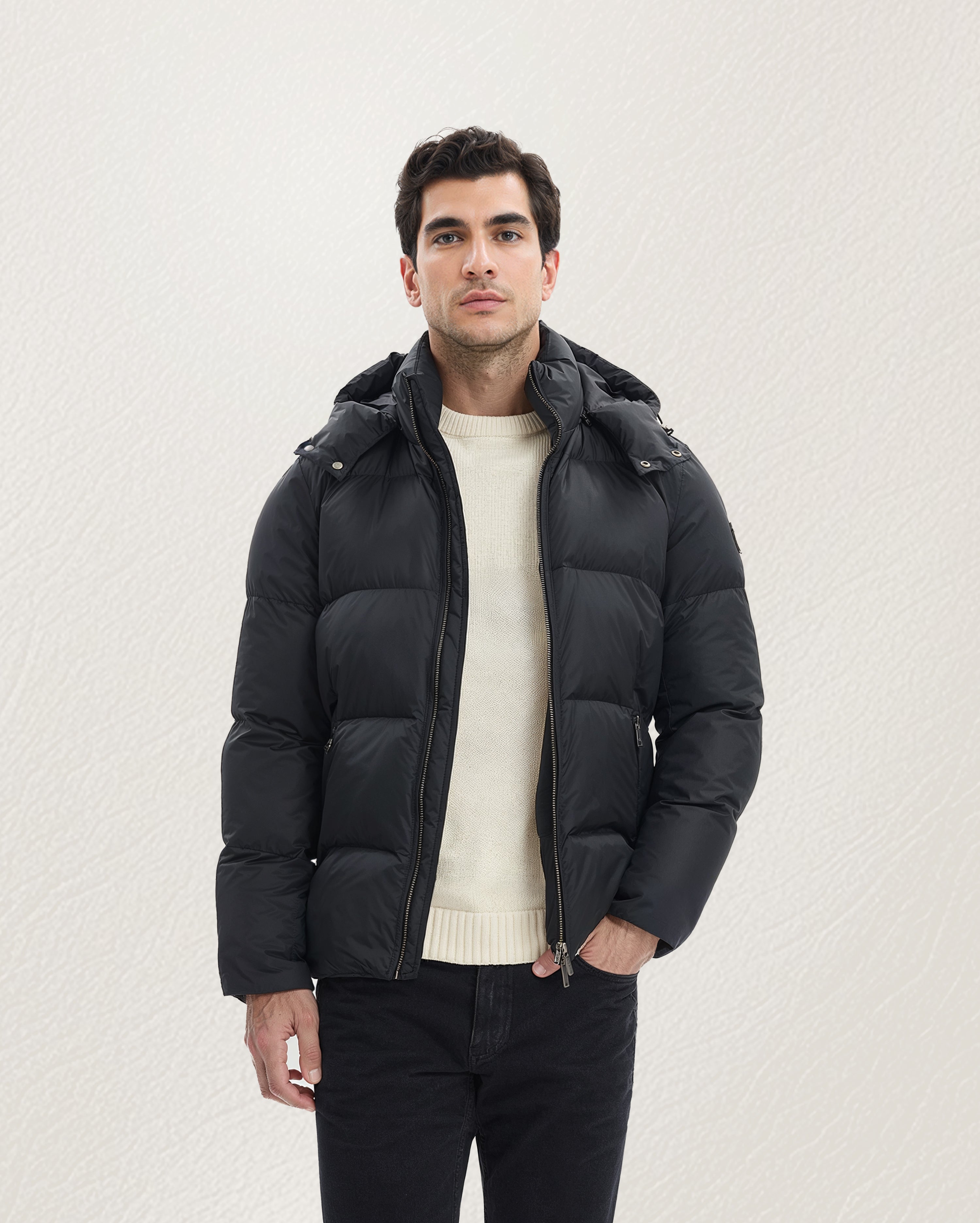 Onyx Glacier Hooded Puffer