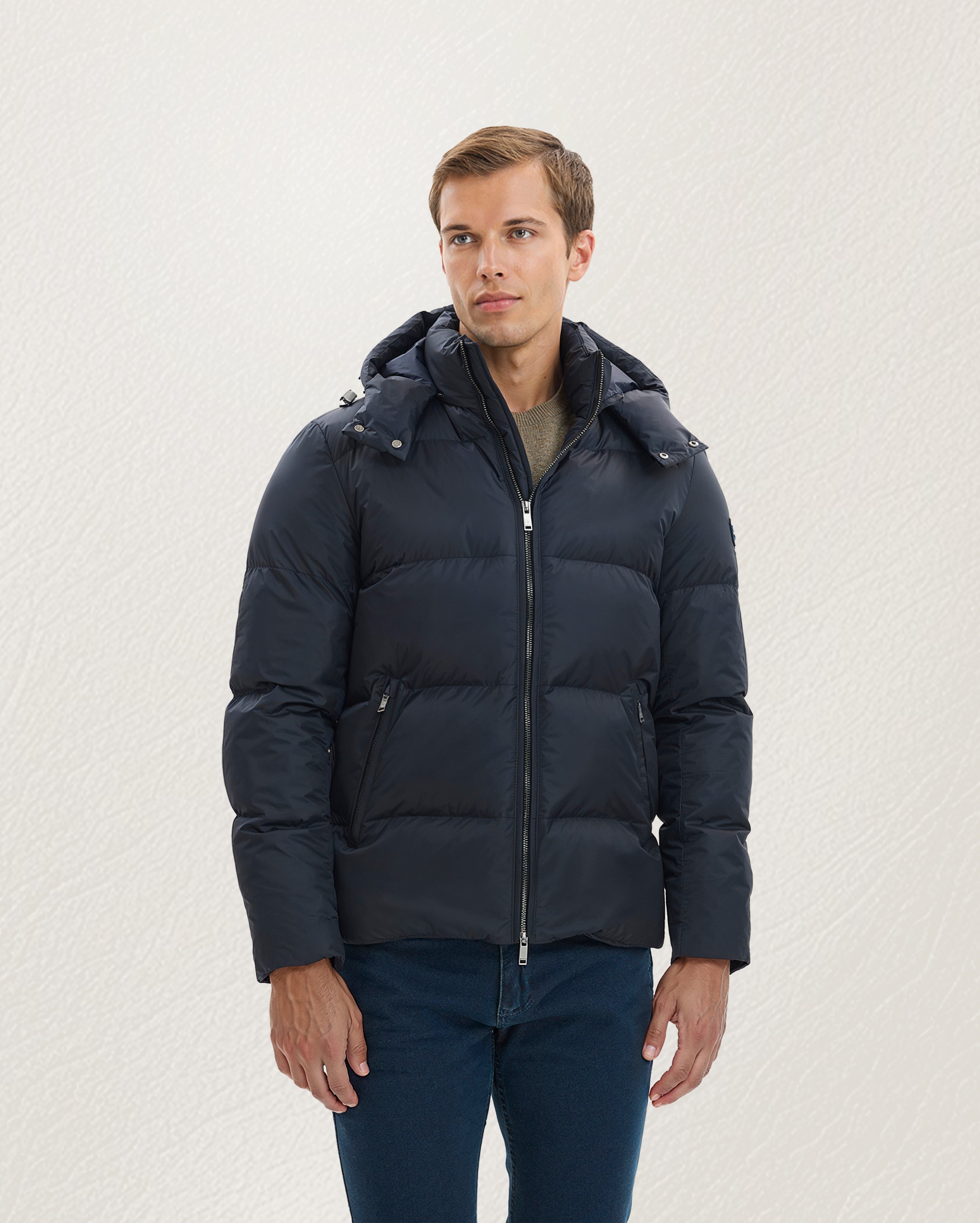 Midnight Glacier Hooded Puffer