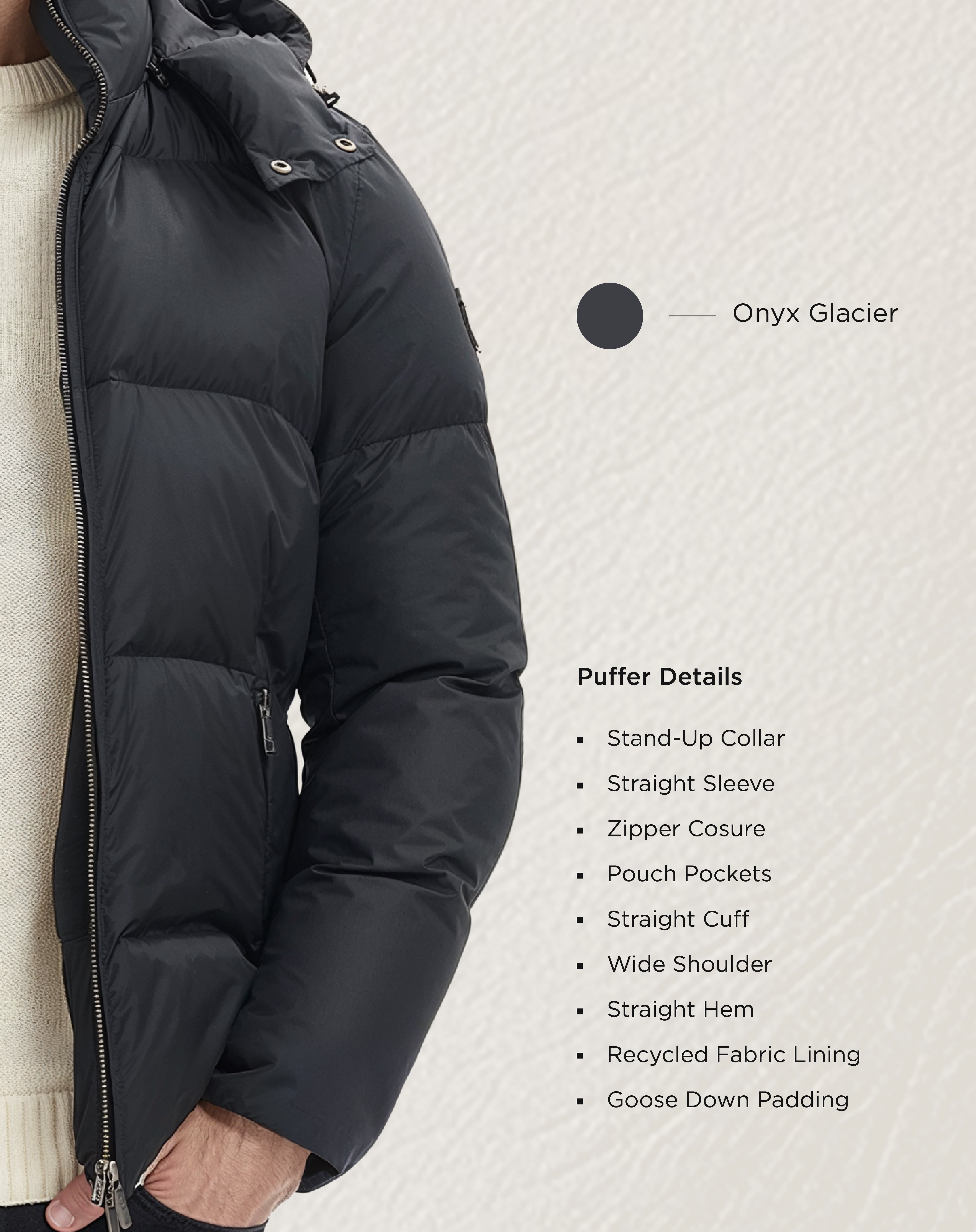 Onyx Glacier Hooded Puffer