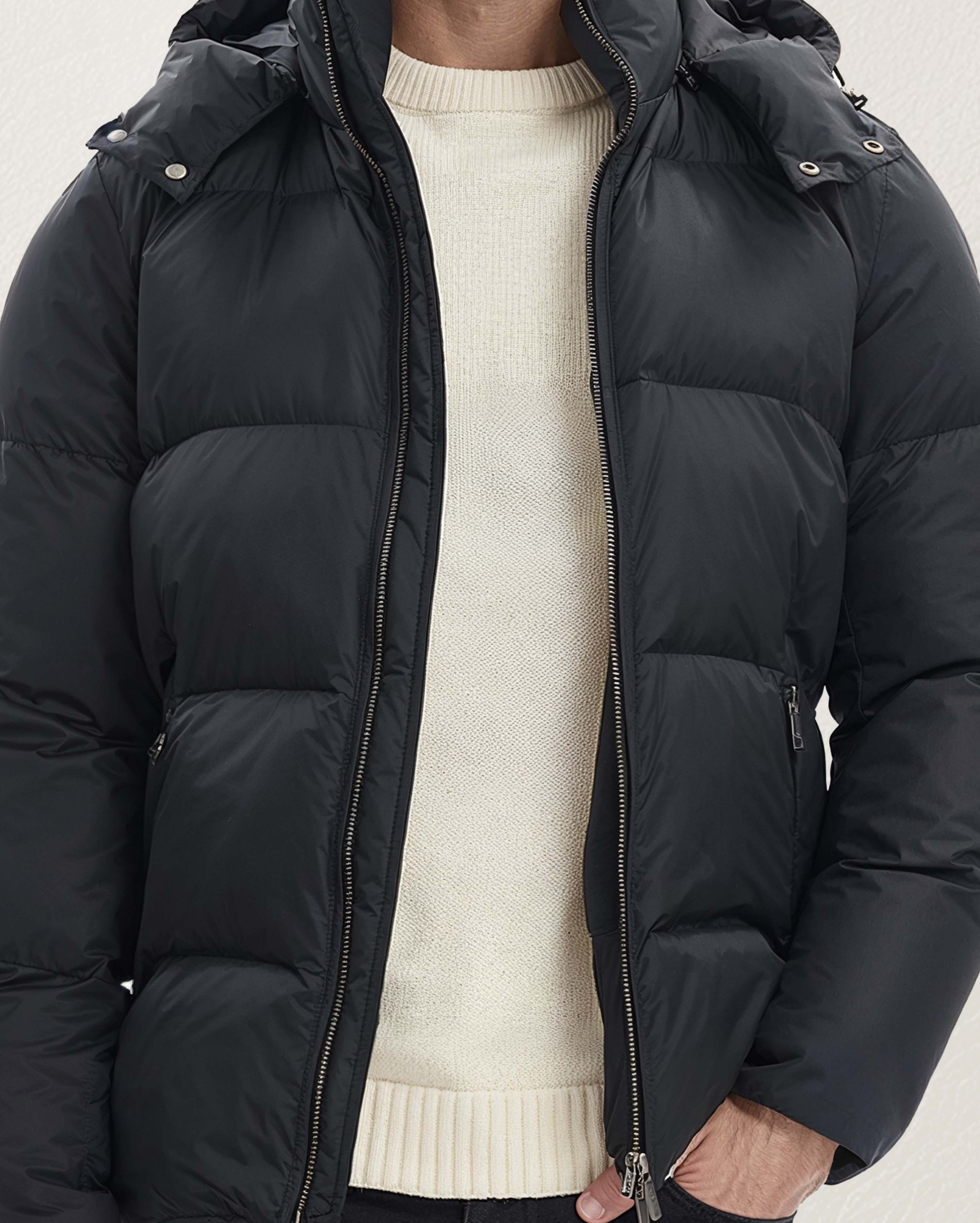 Onyx Glacier Hooded Puffer