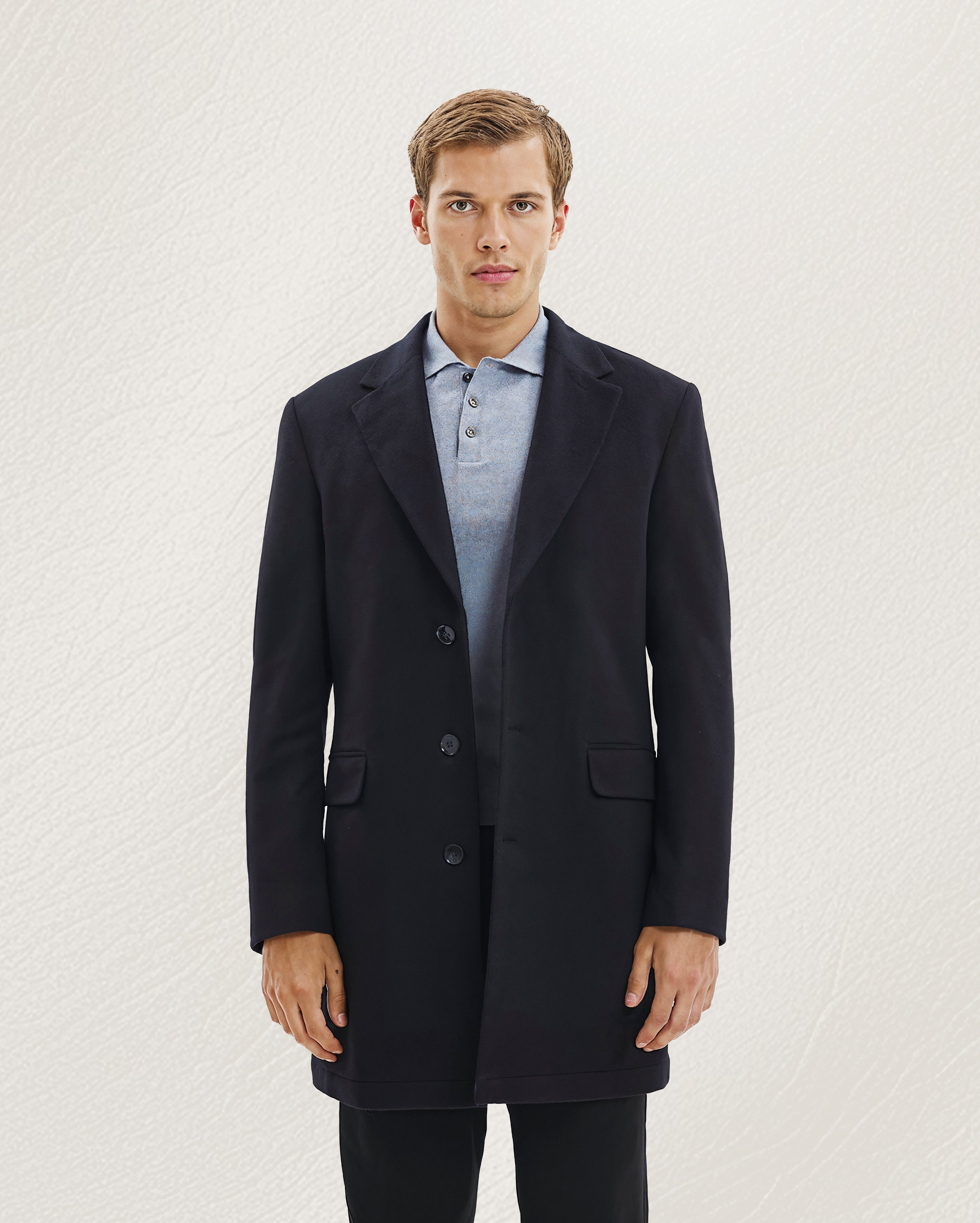 Black Wool Long Coat – SUITSHARK