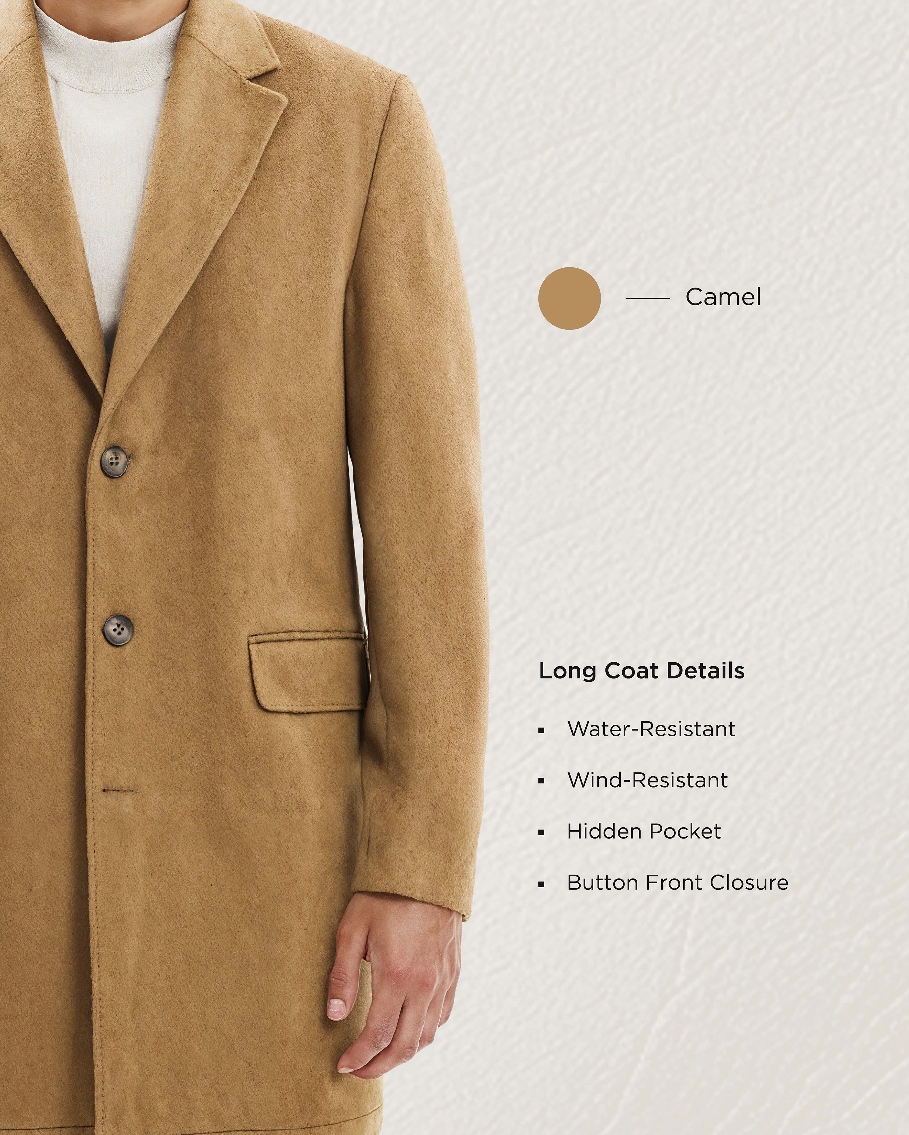 Camel Wool Long Coat – SUITSHARK