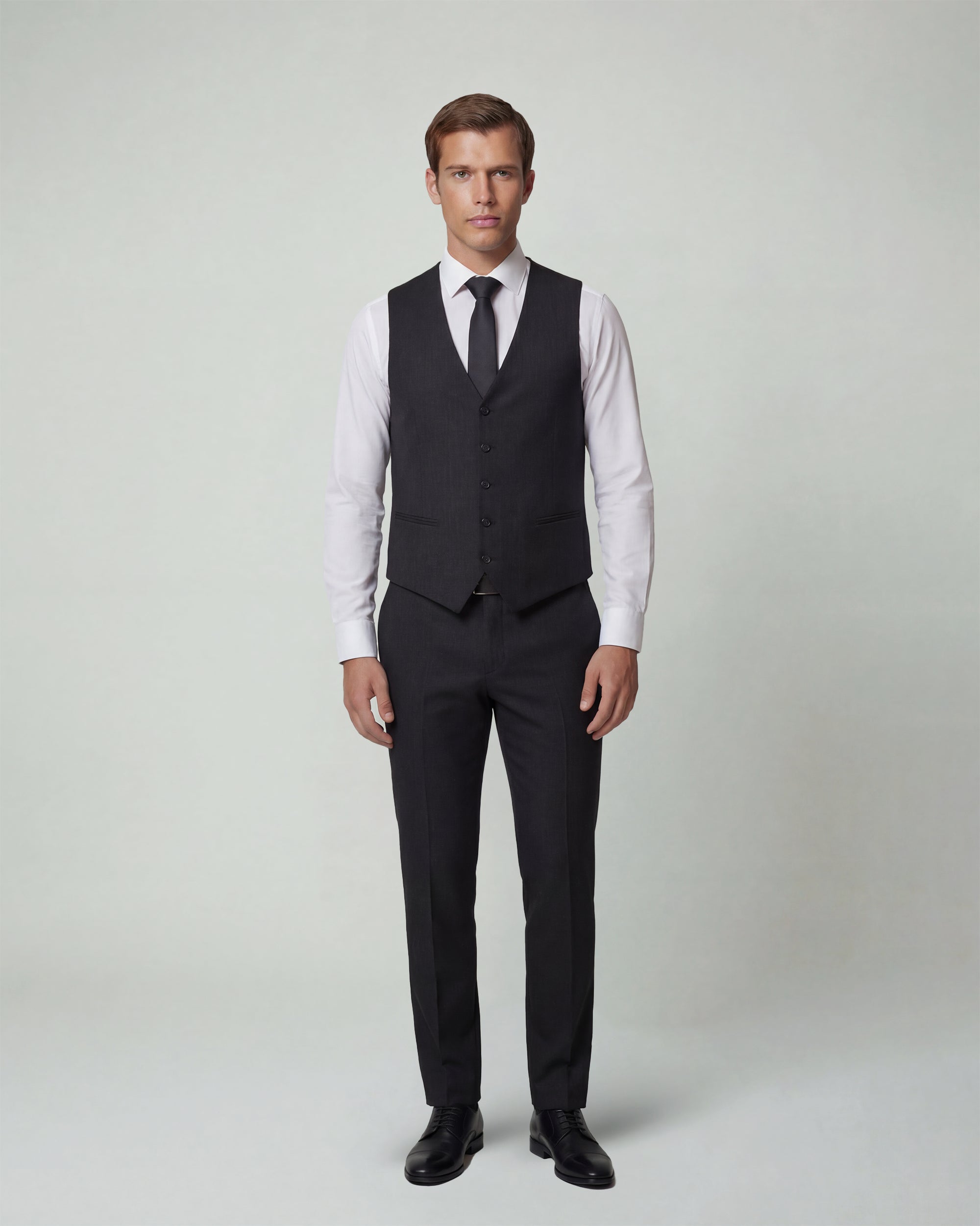 Charcoal Black Solid Suit