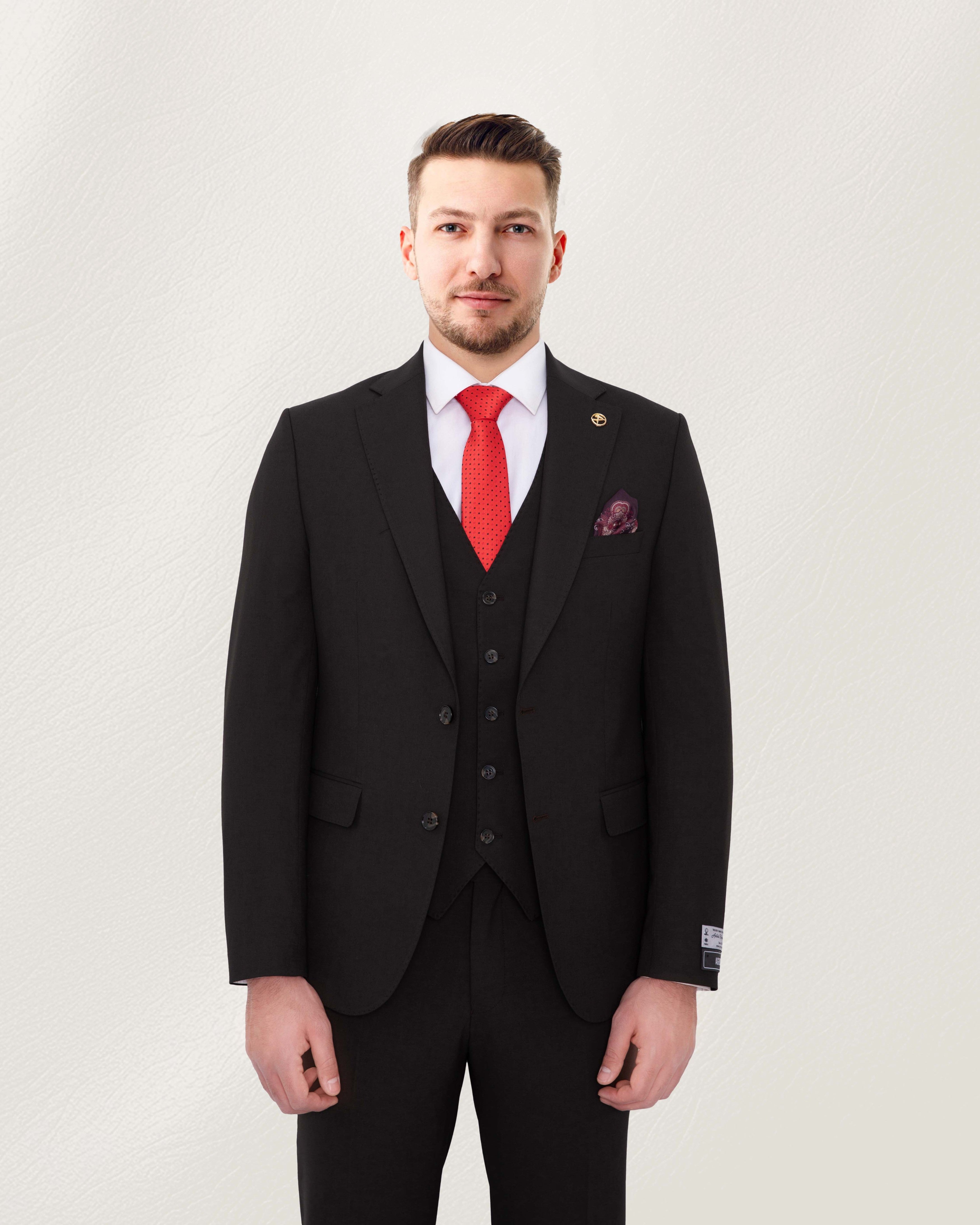 Dark Brown Solid Suit