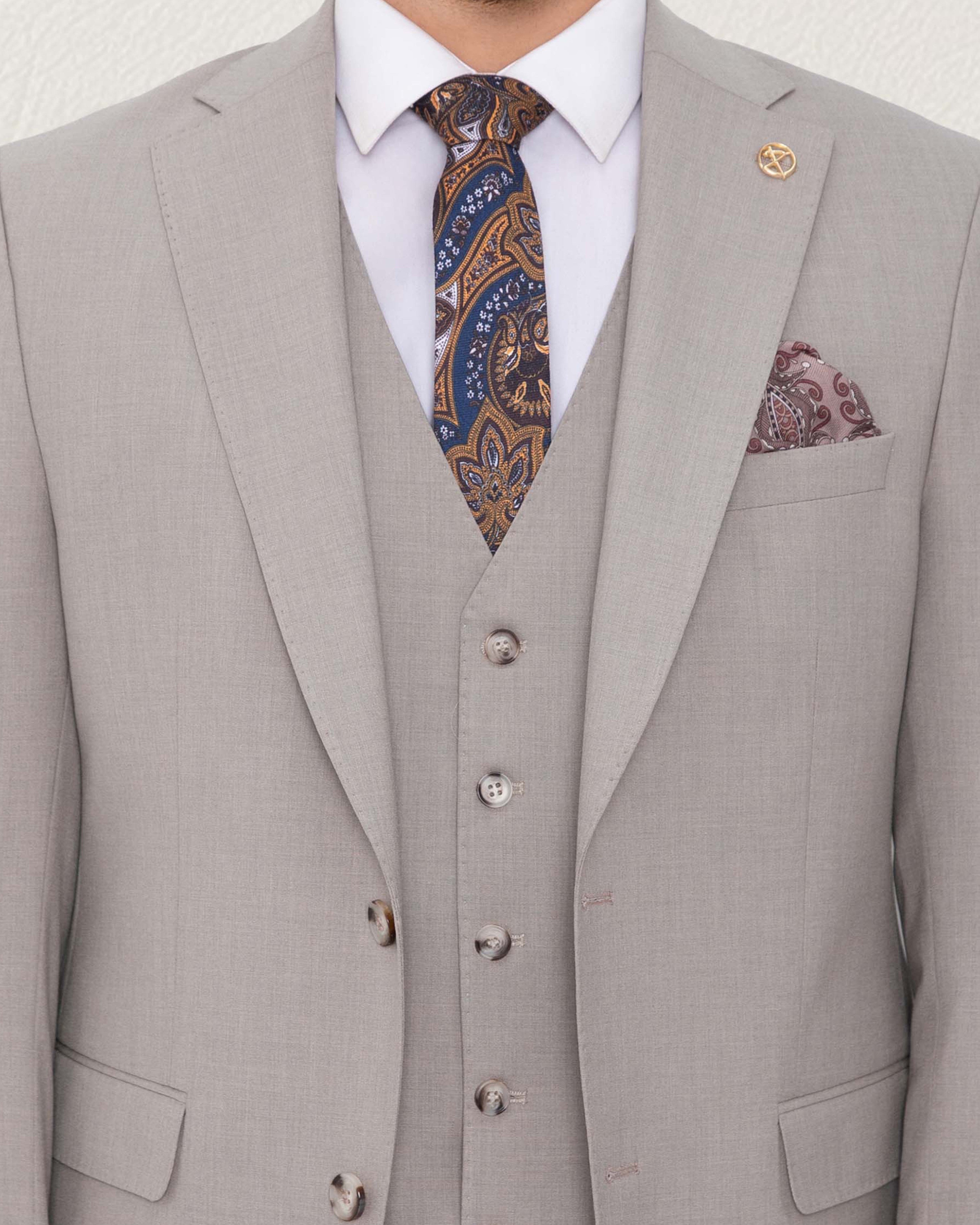 Cappuccino Solid Suit