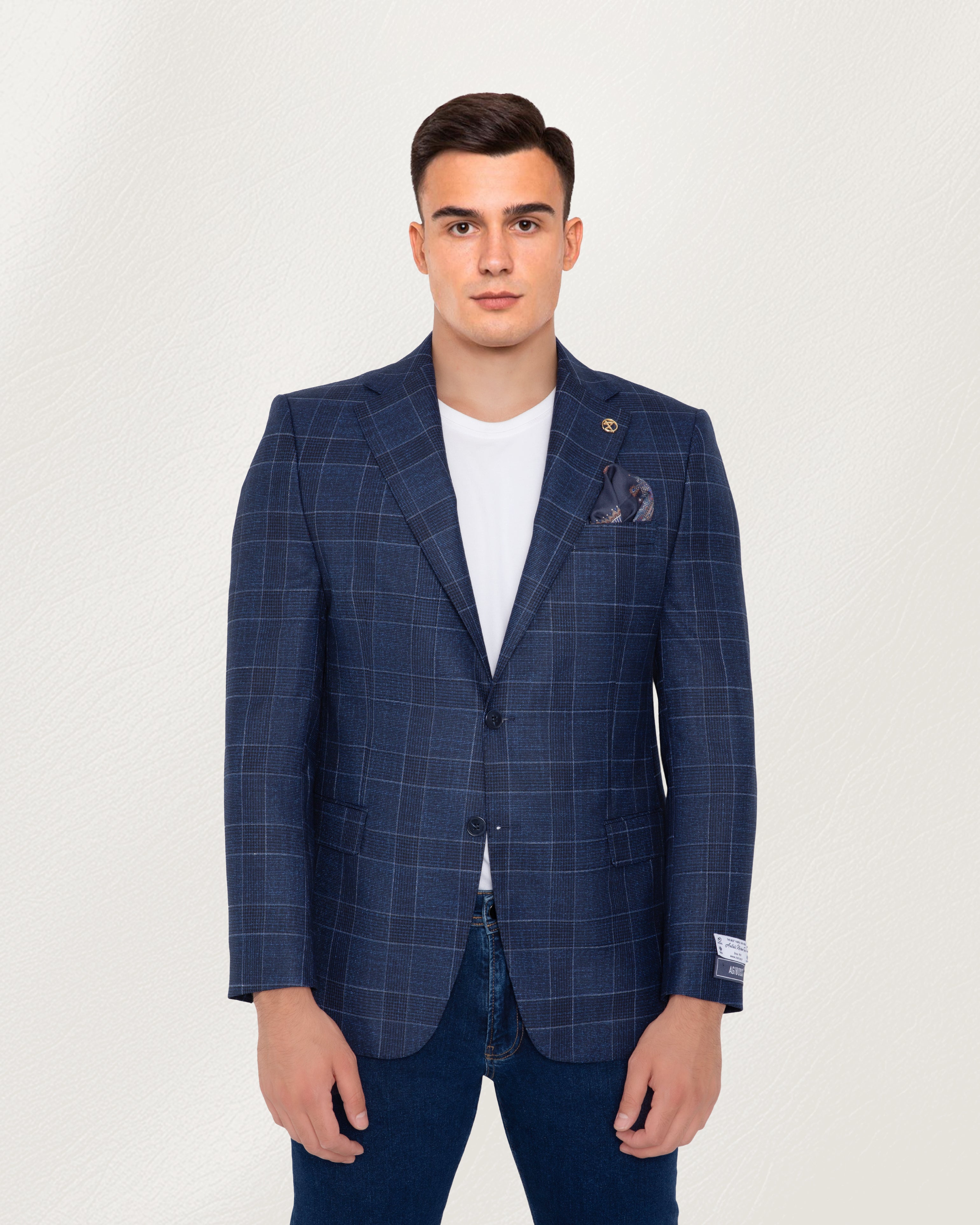 Blue Windowpane Sport Jacket