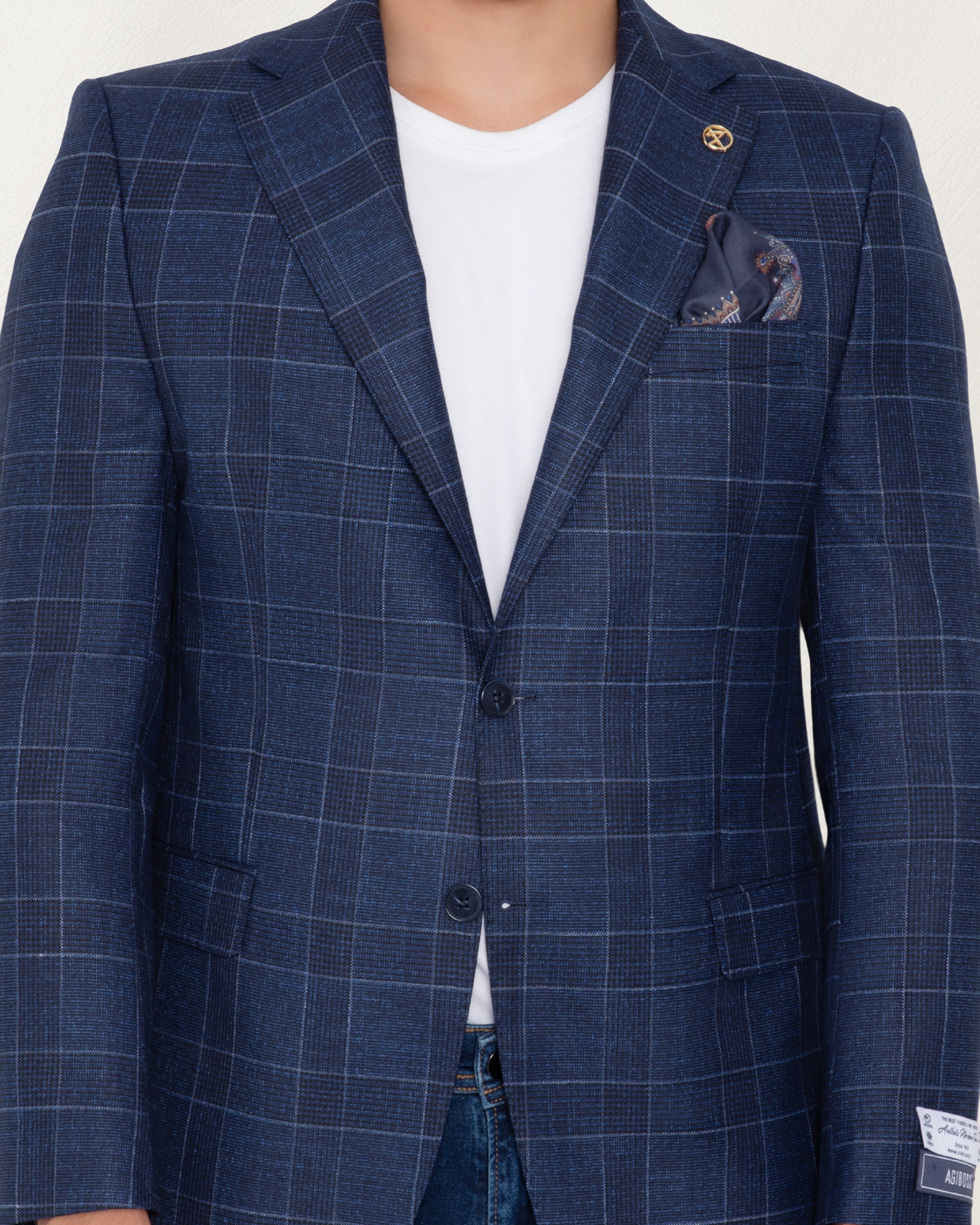 Blue Windowpane Sport Jacket