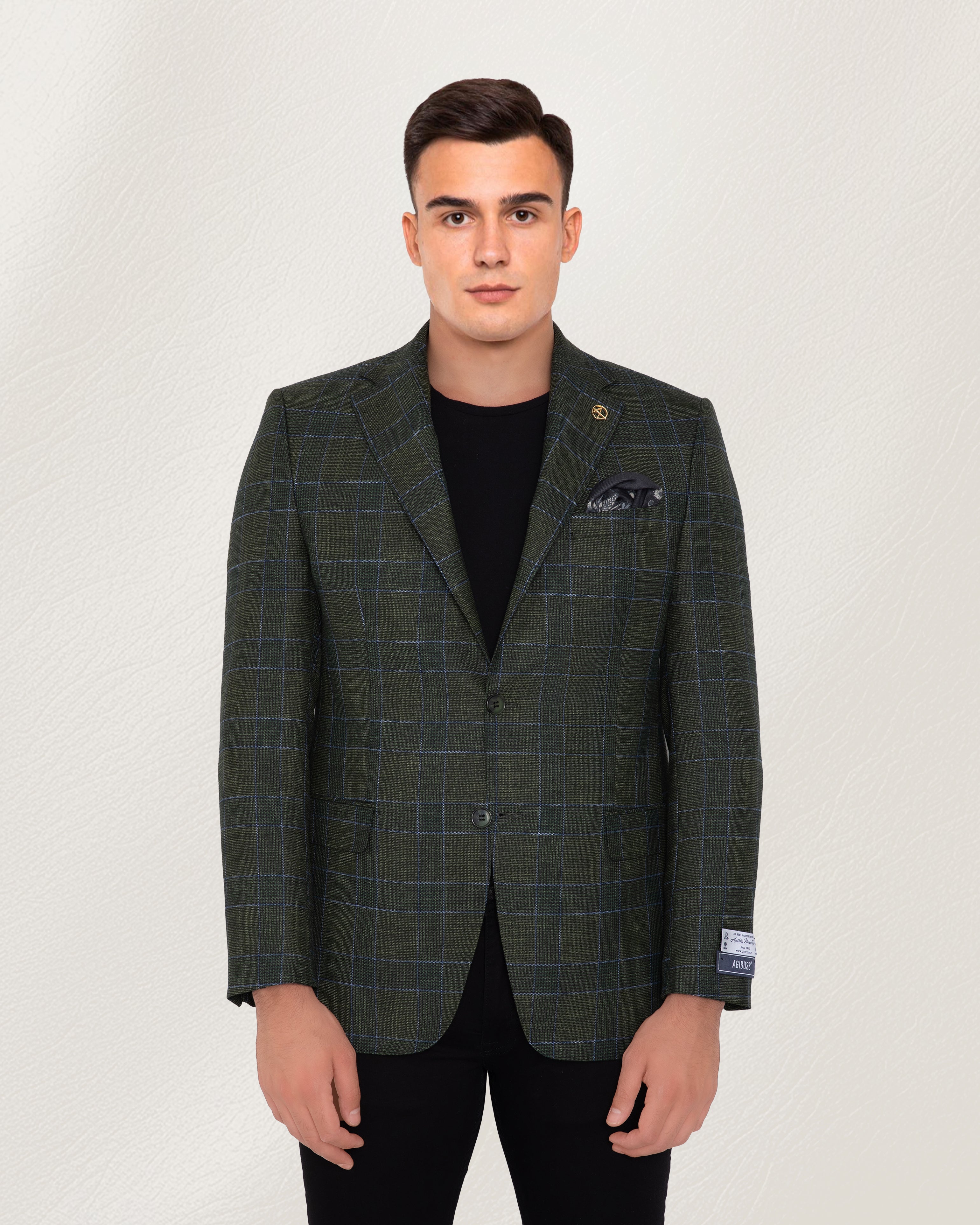 Forest Green Windowpane Sport Jacket