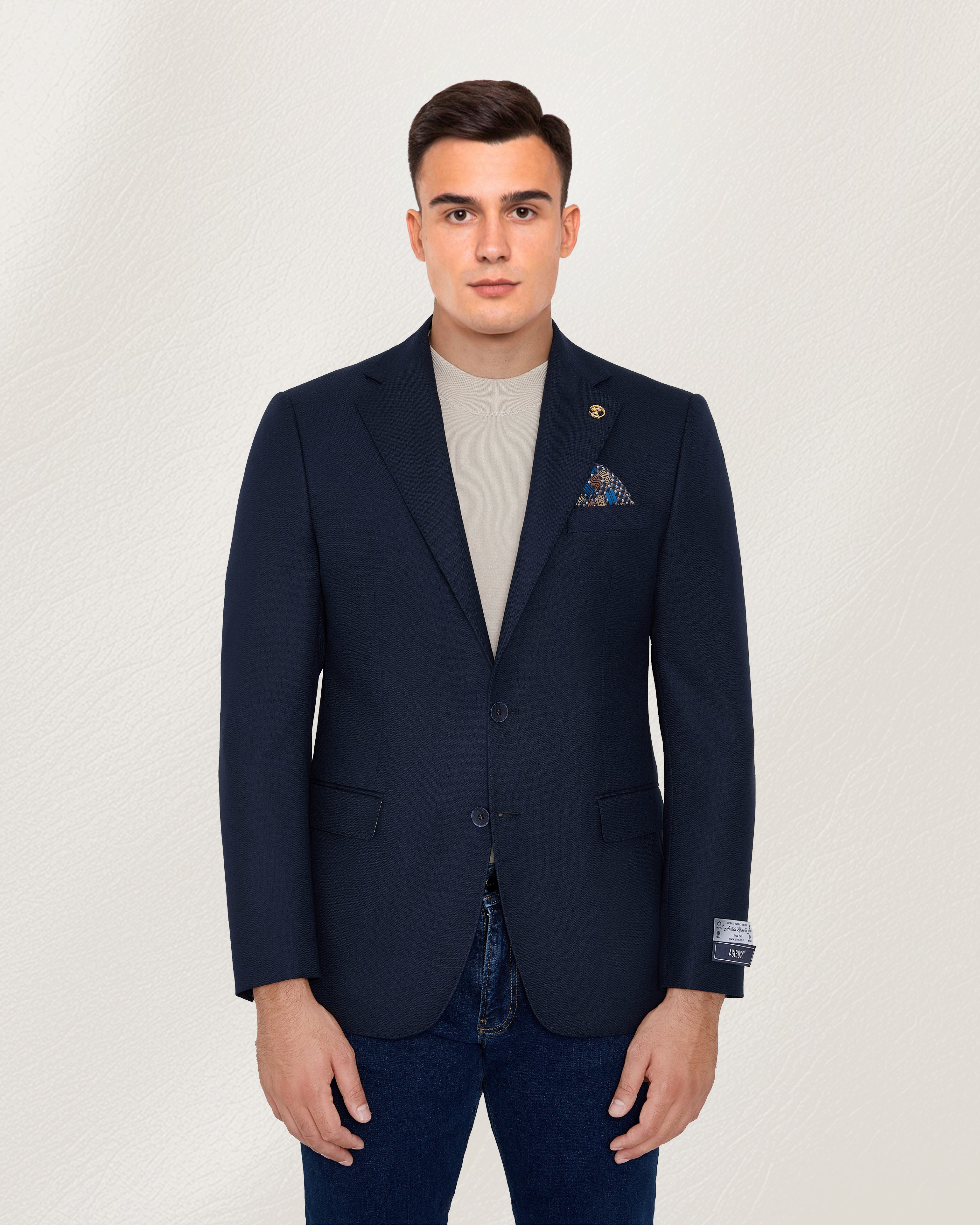 Midnight Herringbone Sport Jacket