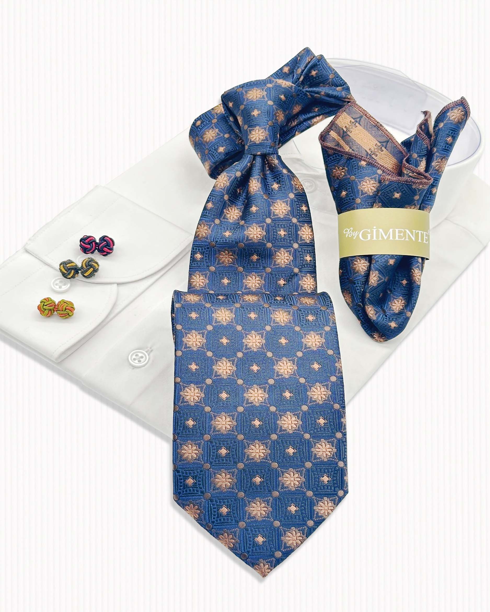 Geo Floral Tie