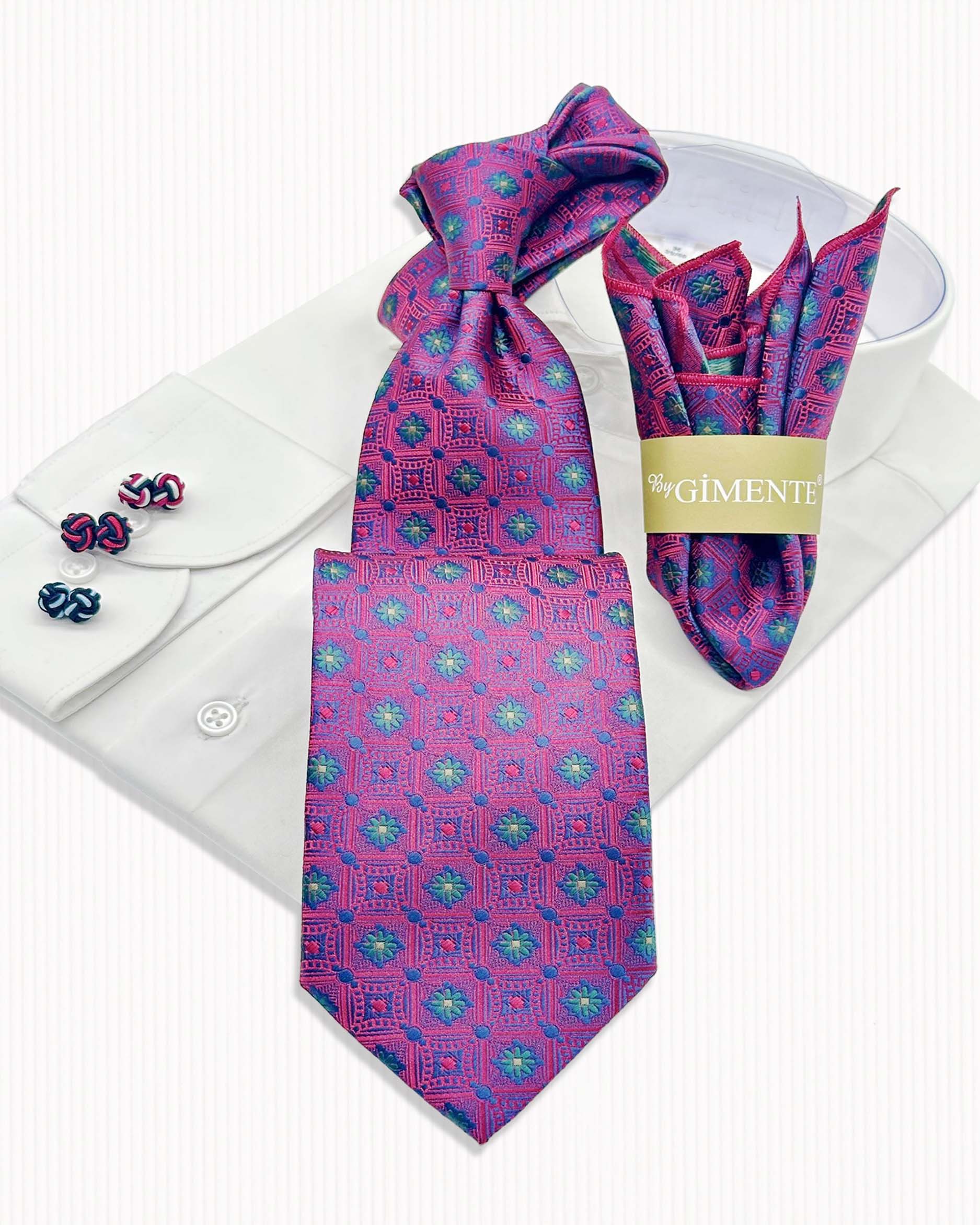 Geo Floral Tie