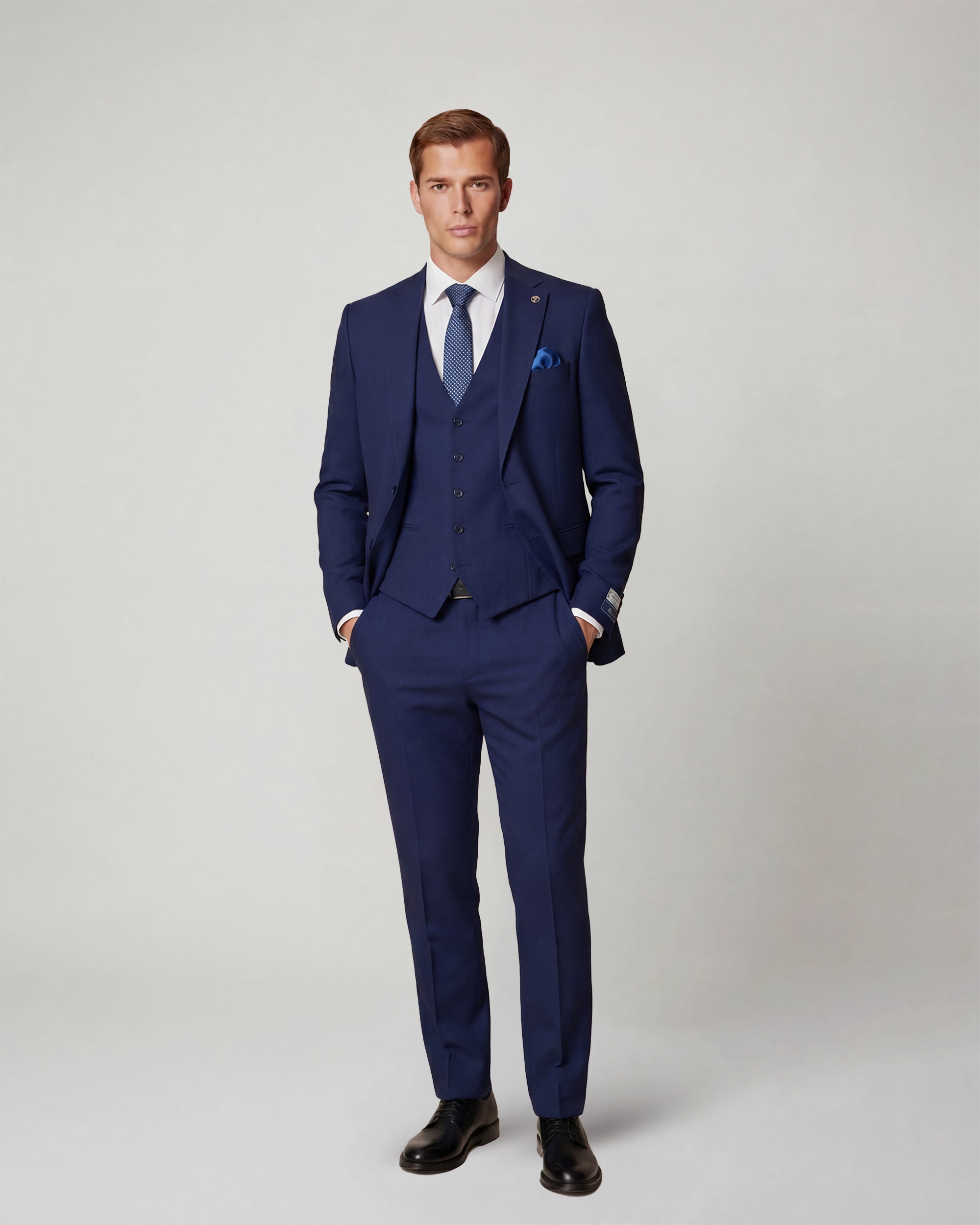 Royal Blue Solid Suit