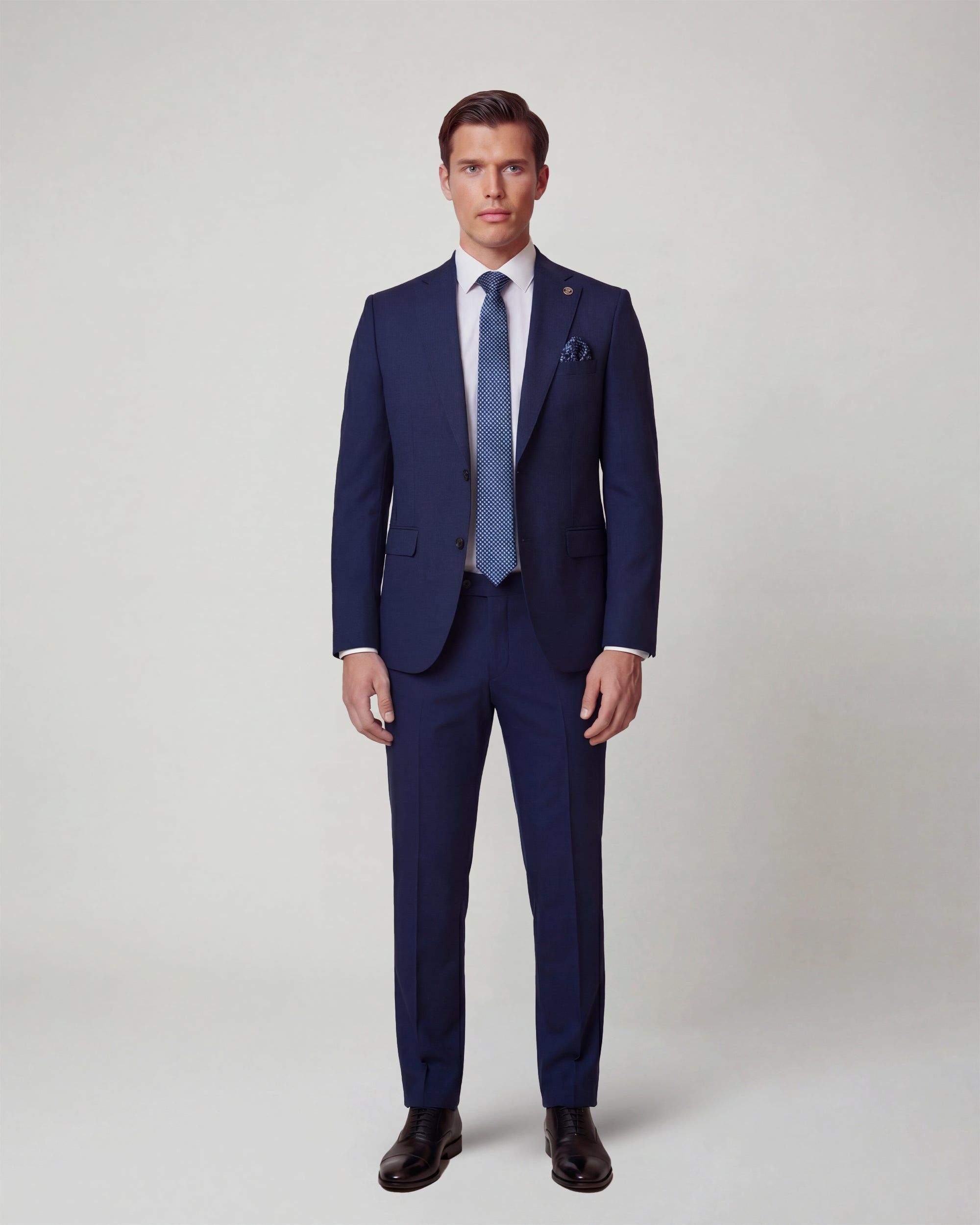 Royal Blue Solid Suit
