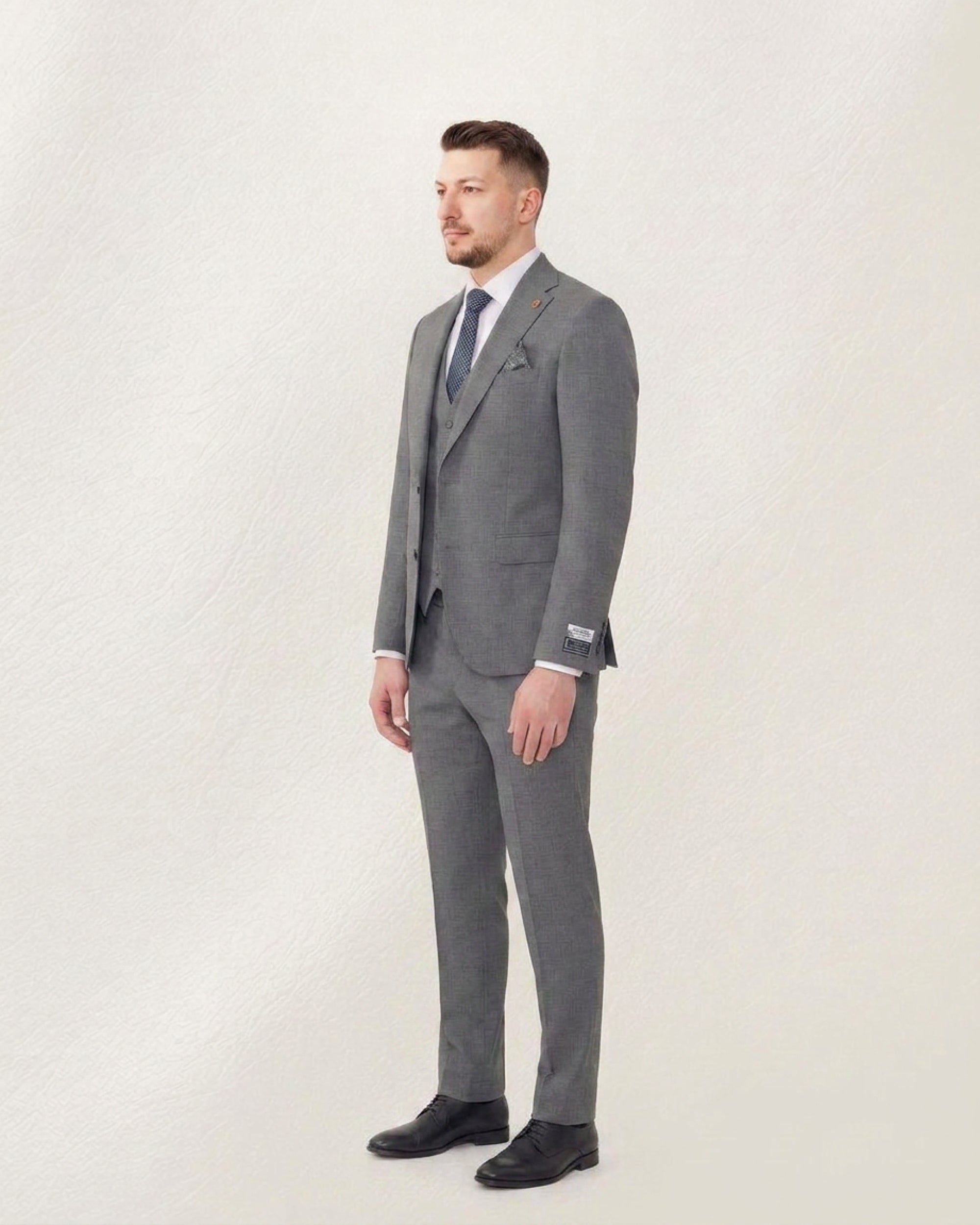 Ash Grey Solid Suit