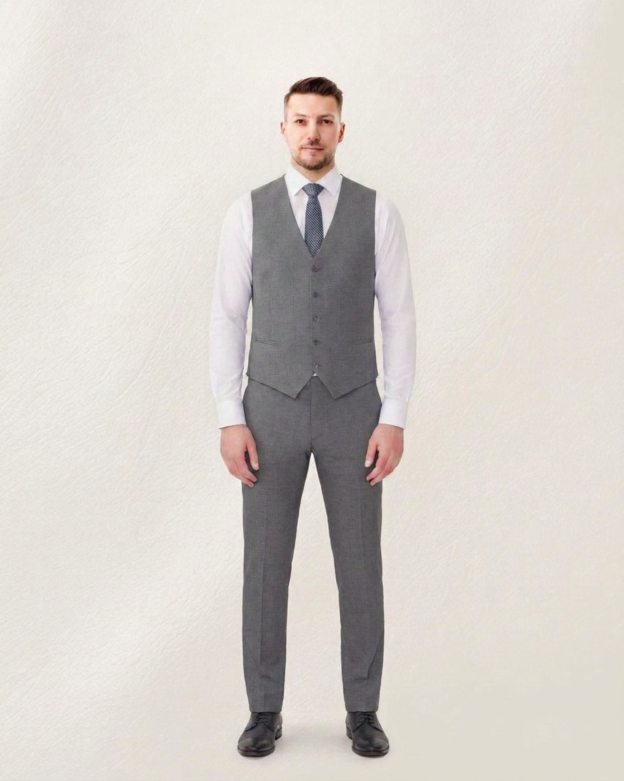 Ash Grey Solid Suit