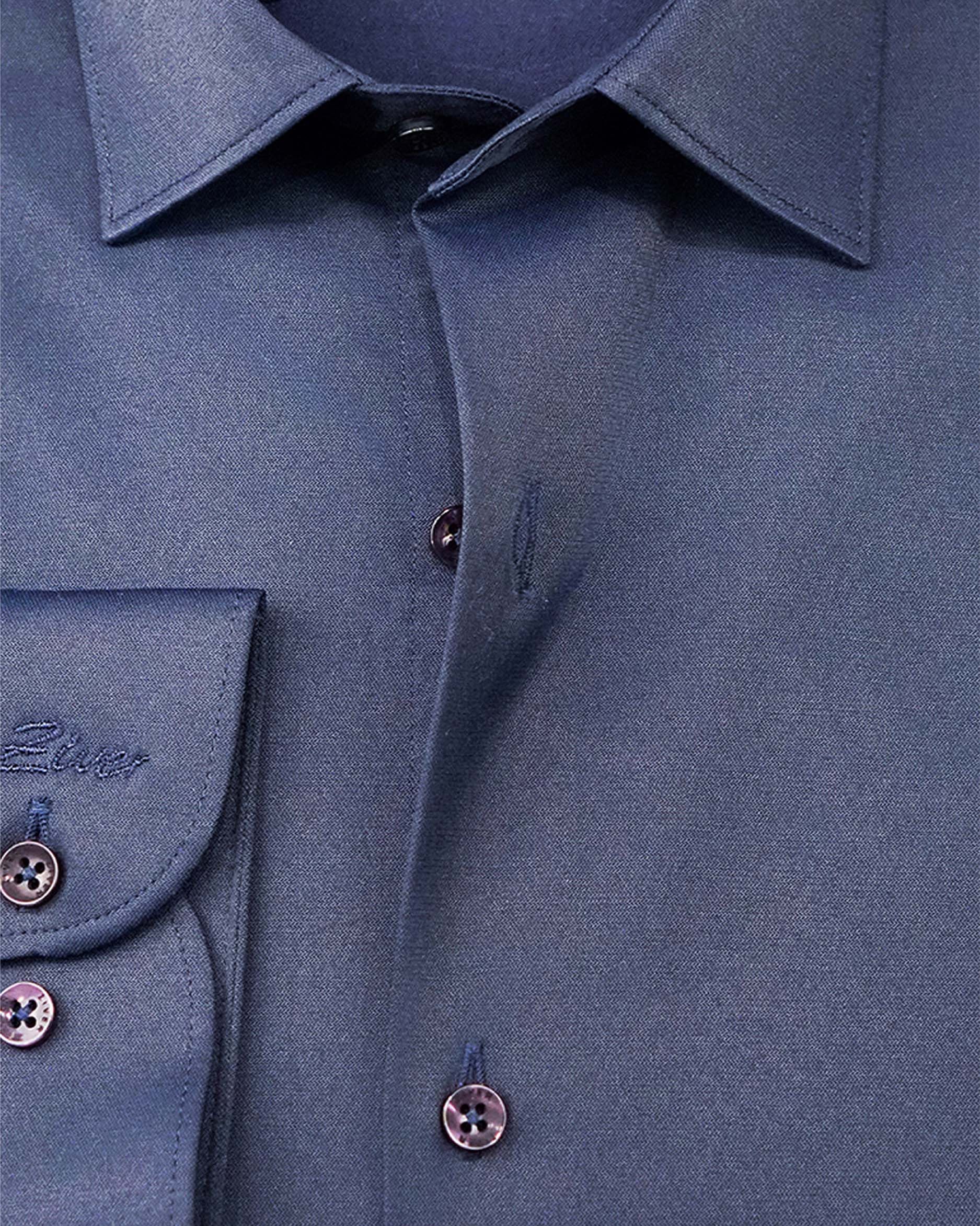 Slim Fit Cotton Blend Solid Shirt