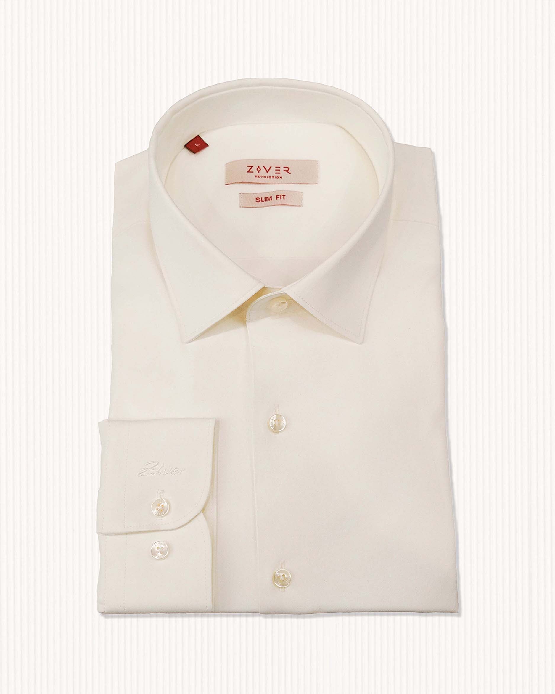 Slim Fit Cotton Blend Solid Shirt
