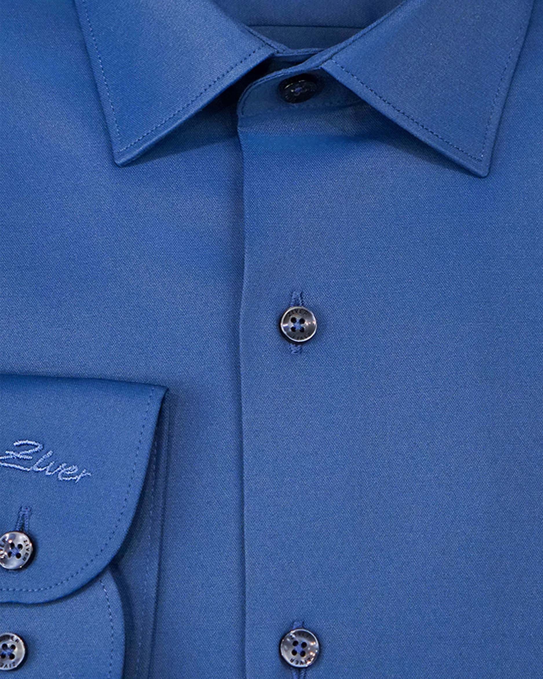 Regular Fit Cotton Blend Solid Shirt