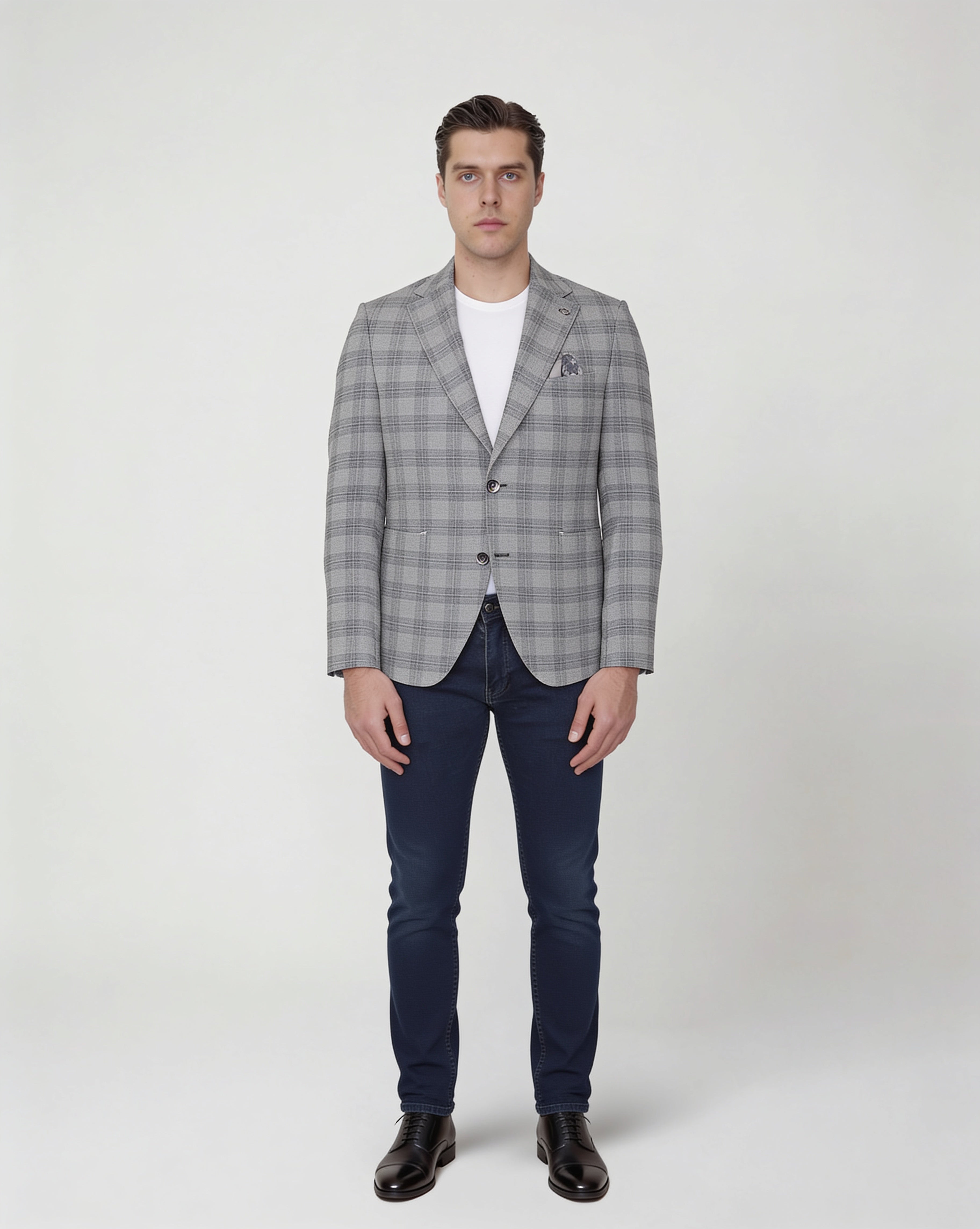 Grey Windowpane Sport Jacket