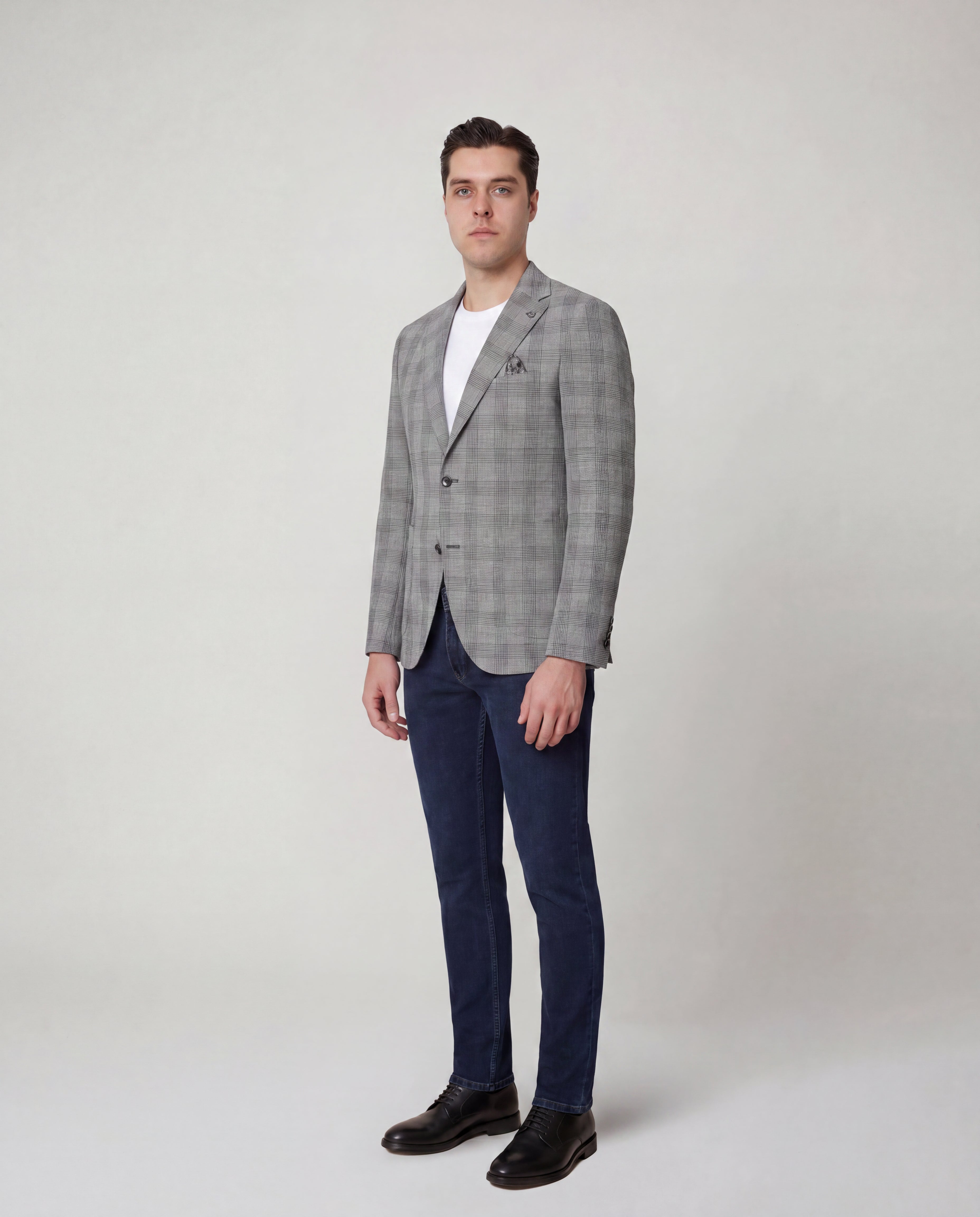 Grey Windowpane Sport Jacket